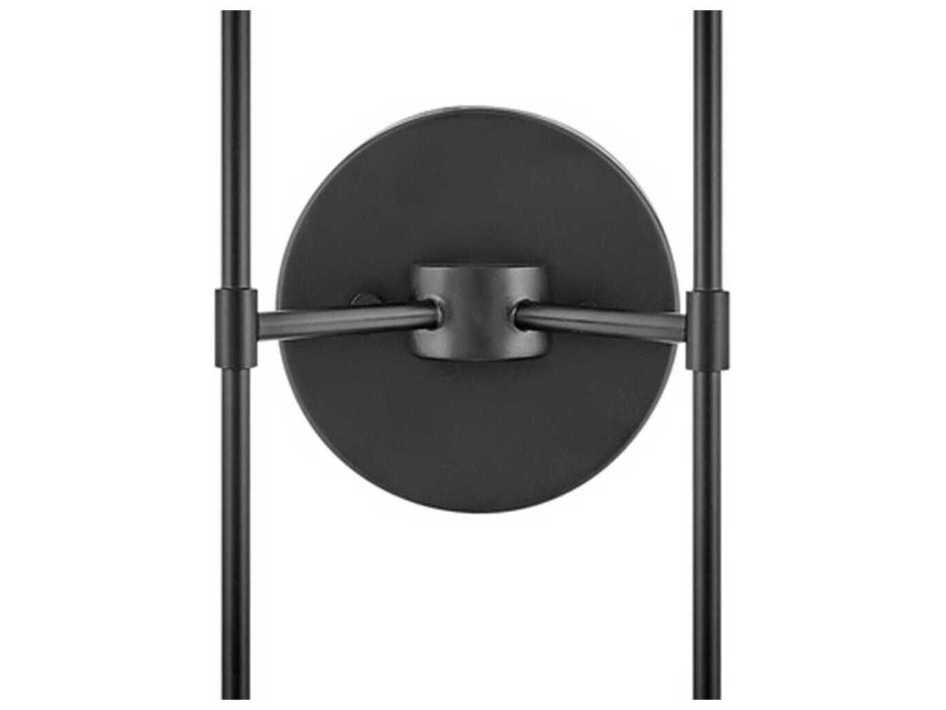 Lark Living Hux 2-Light Black Lacquered Brass Wall Sconce