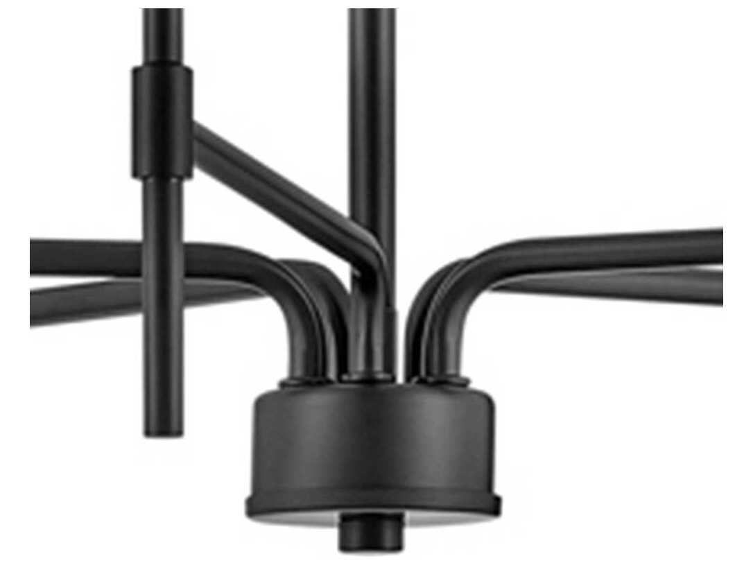 Lark Living Hux 5-Light Black Lacquered Brass Chandelier