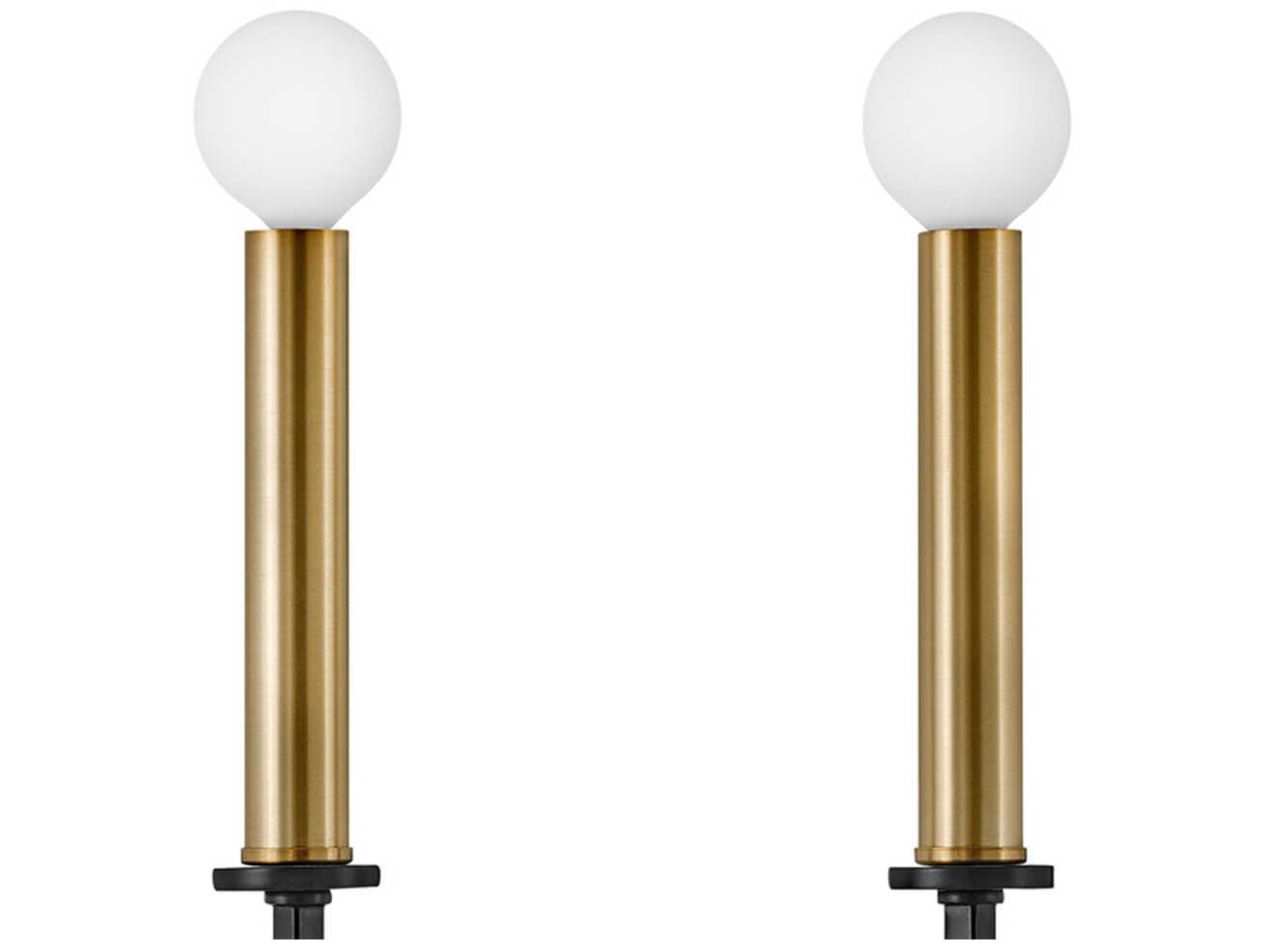 Lark Living Lazlo 2-Light Black Lacquered Brass Wall Sconce