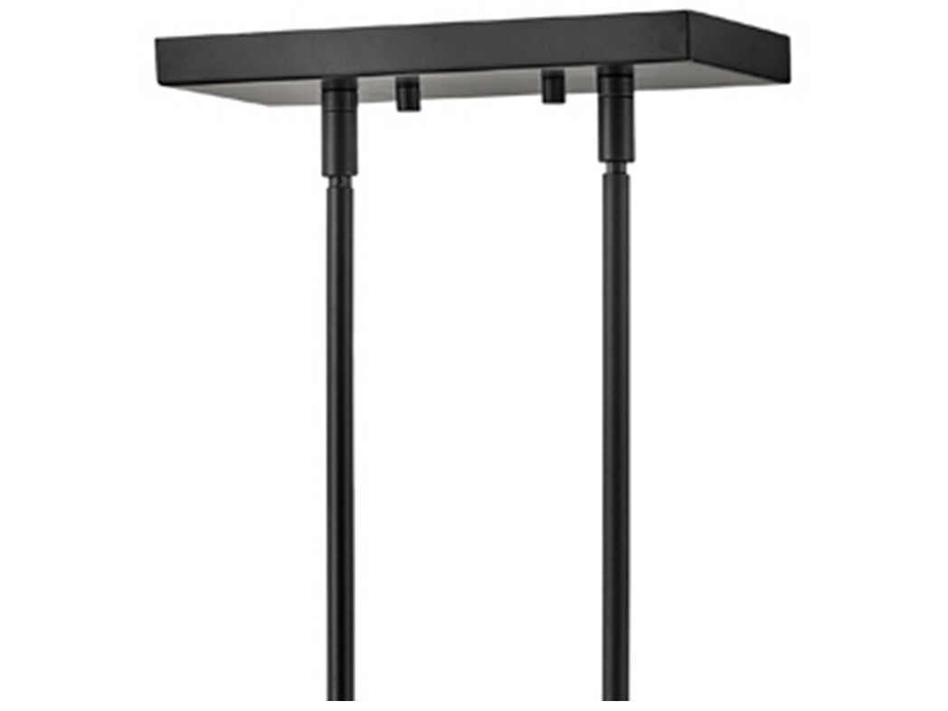 Lark Living Lazlo 7-Light Black Lacquered Brass Linear Island Pendant