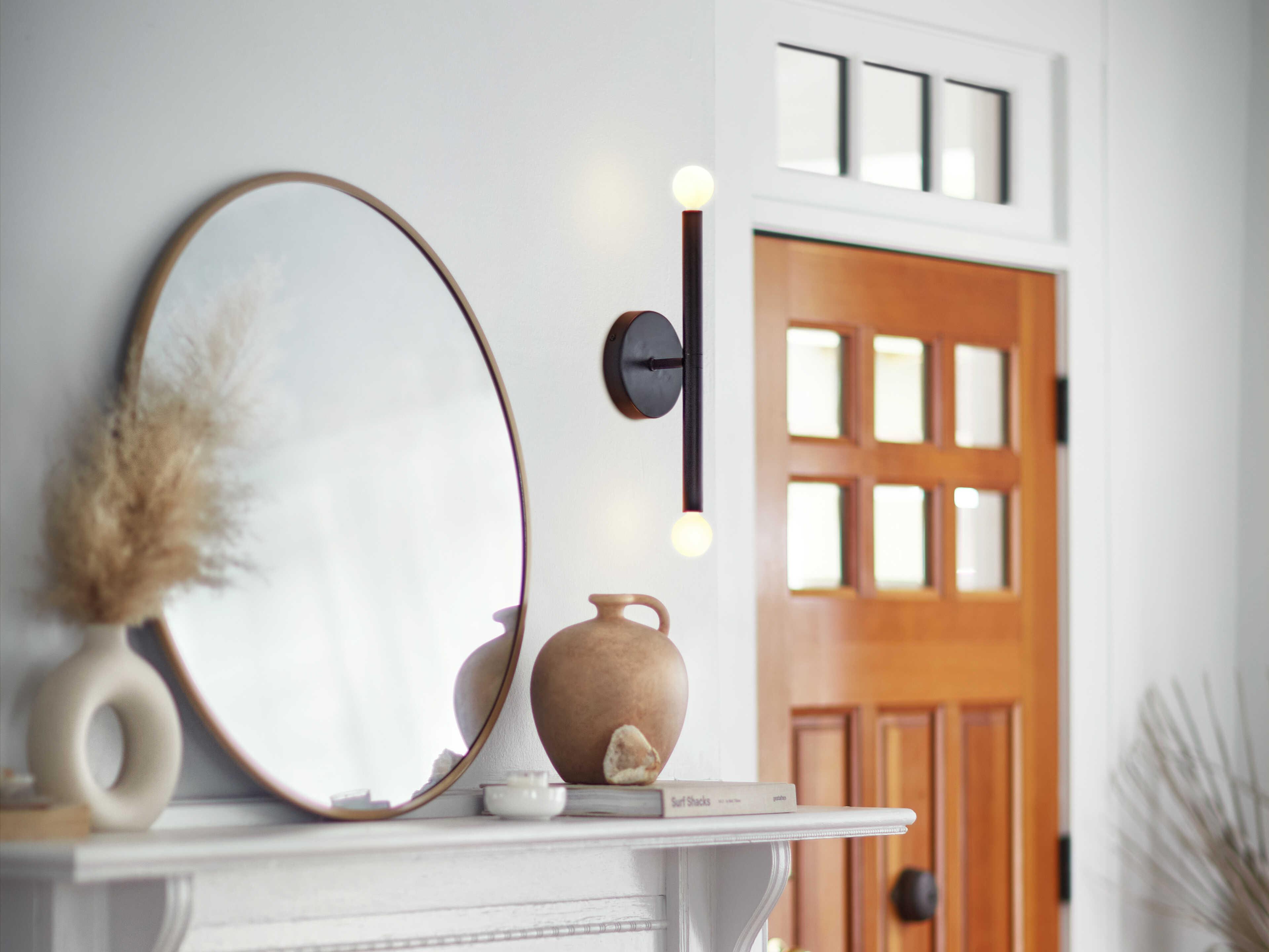 Lark Living Millie 2-Light Black Wall Sconce