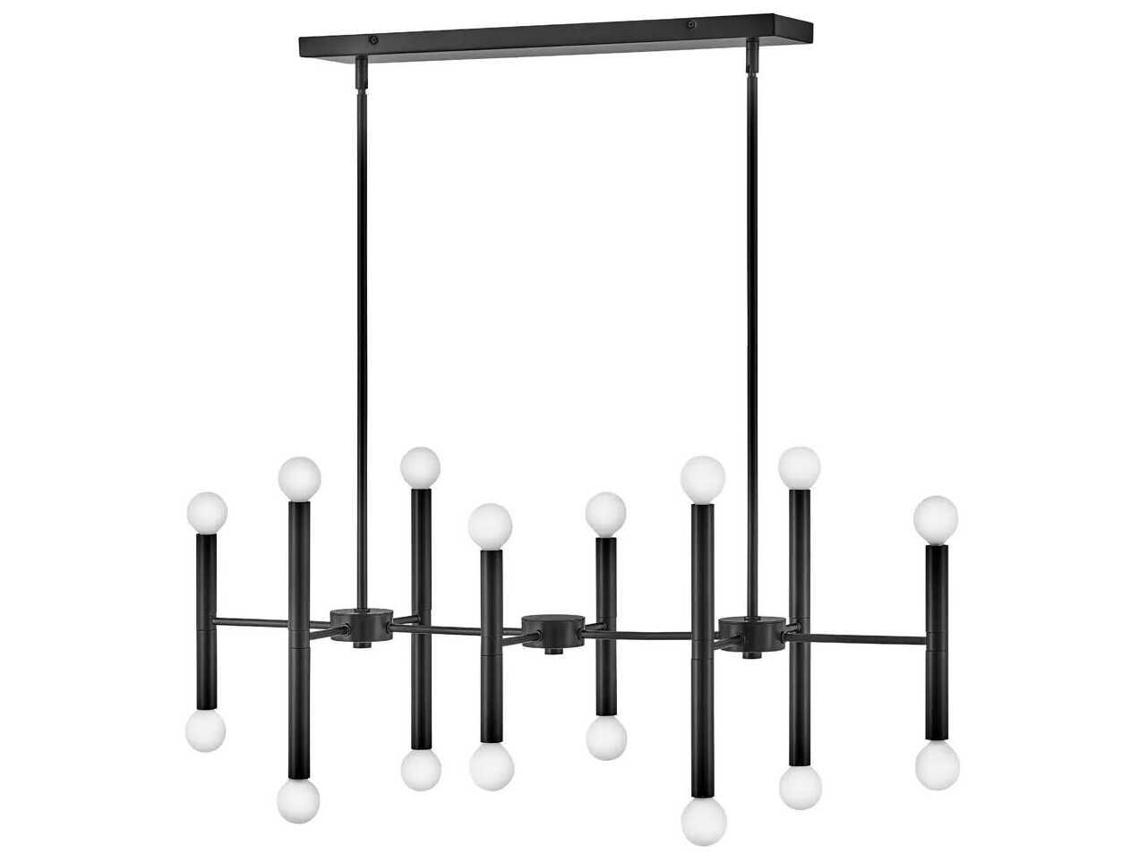 Lark Living Millie 16-Light6-Light Black Linear Island Pendant