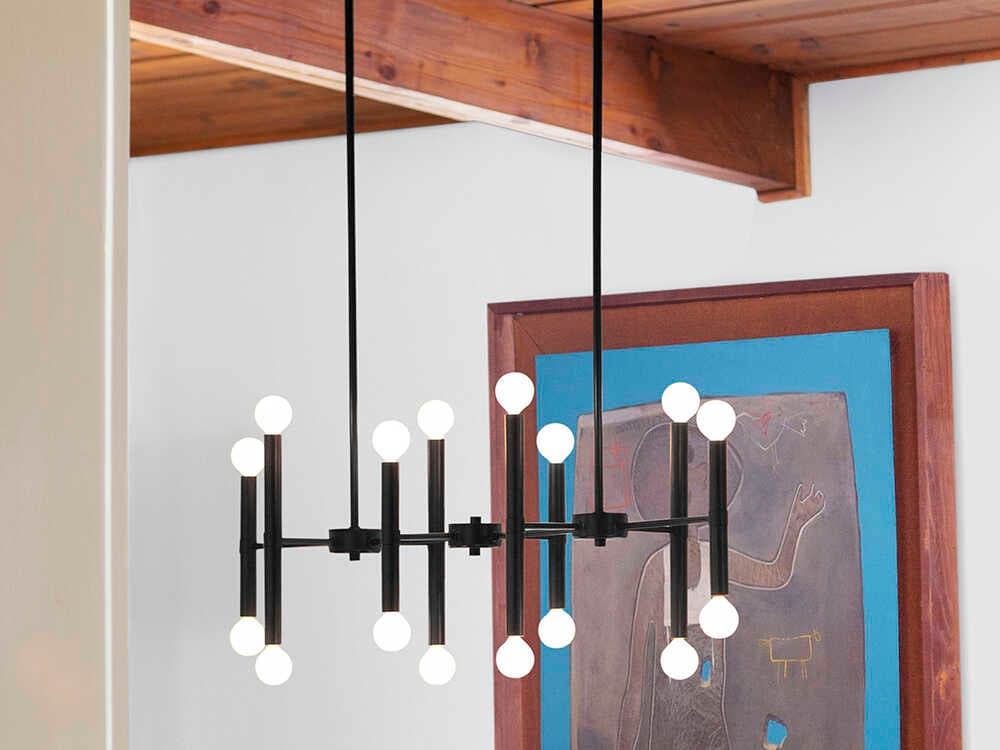 Lark Living Millie 16-Light6-Light Black Linear Island Pendant