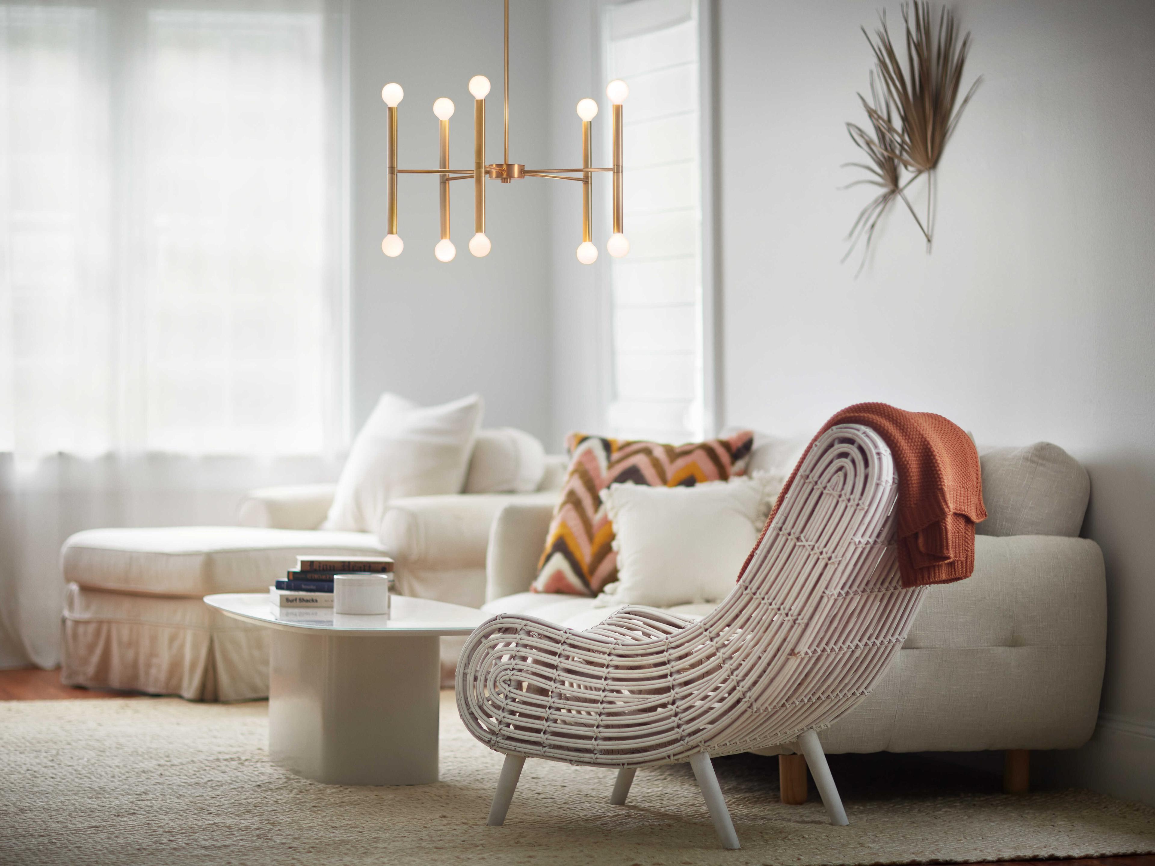 Lark Living Millie 10-Light Lacquered Brass Chandelier