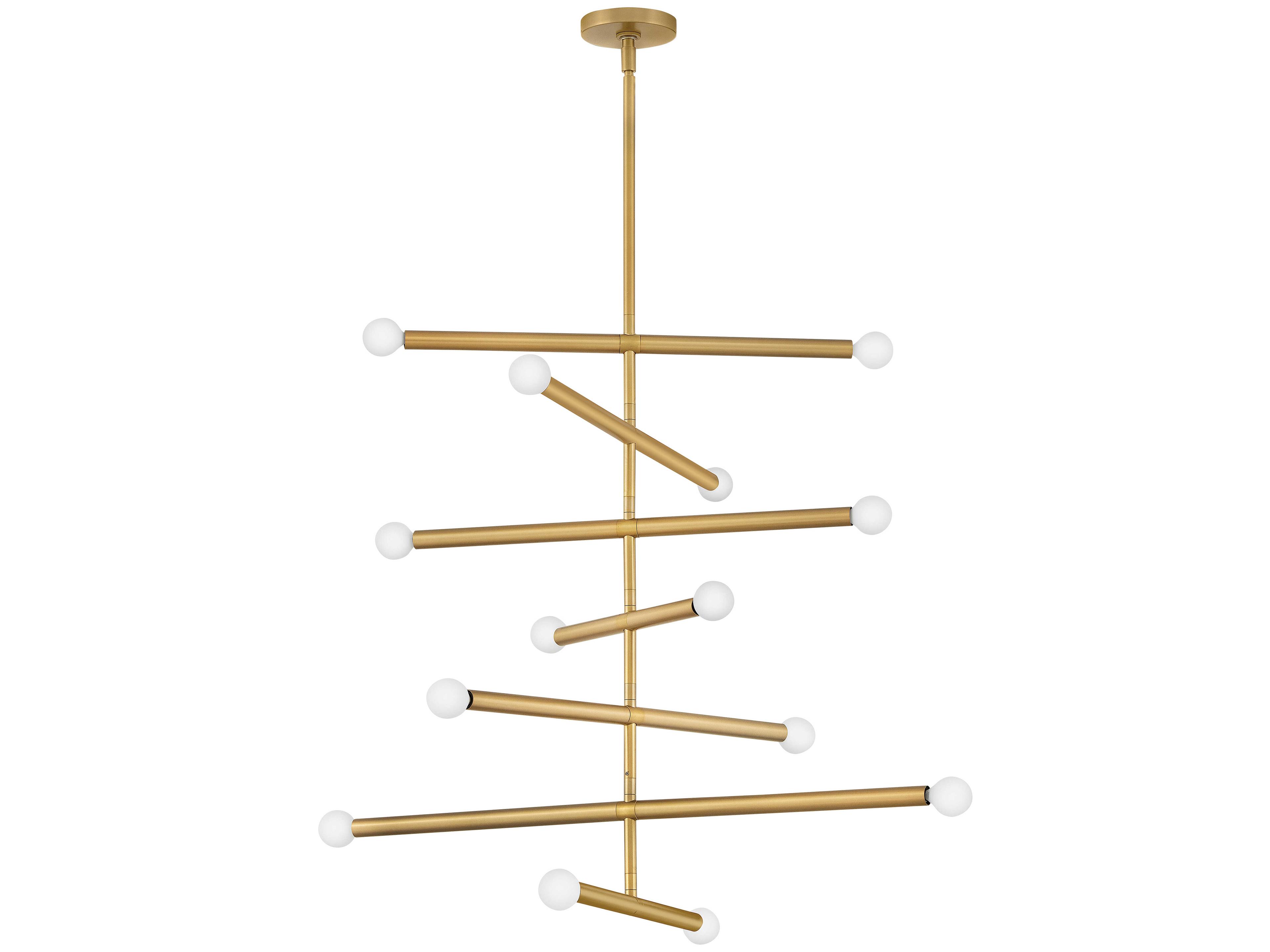 Lark Living Millie 14-Light Lacquered Brass Chandelier