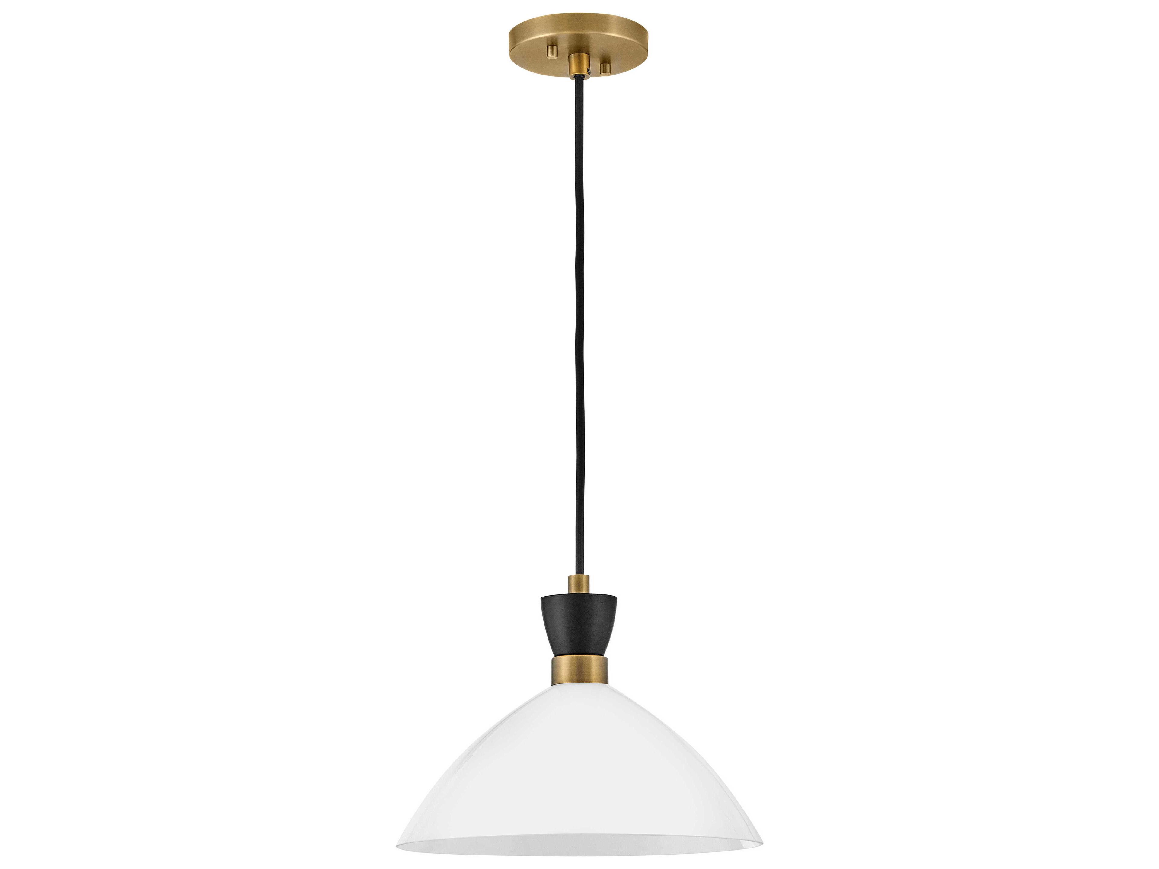 Lark Living Simon 1-Light Black Heritage Brass Pendant