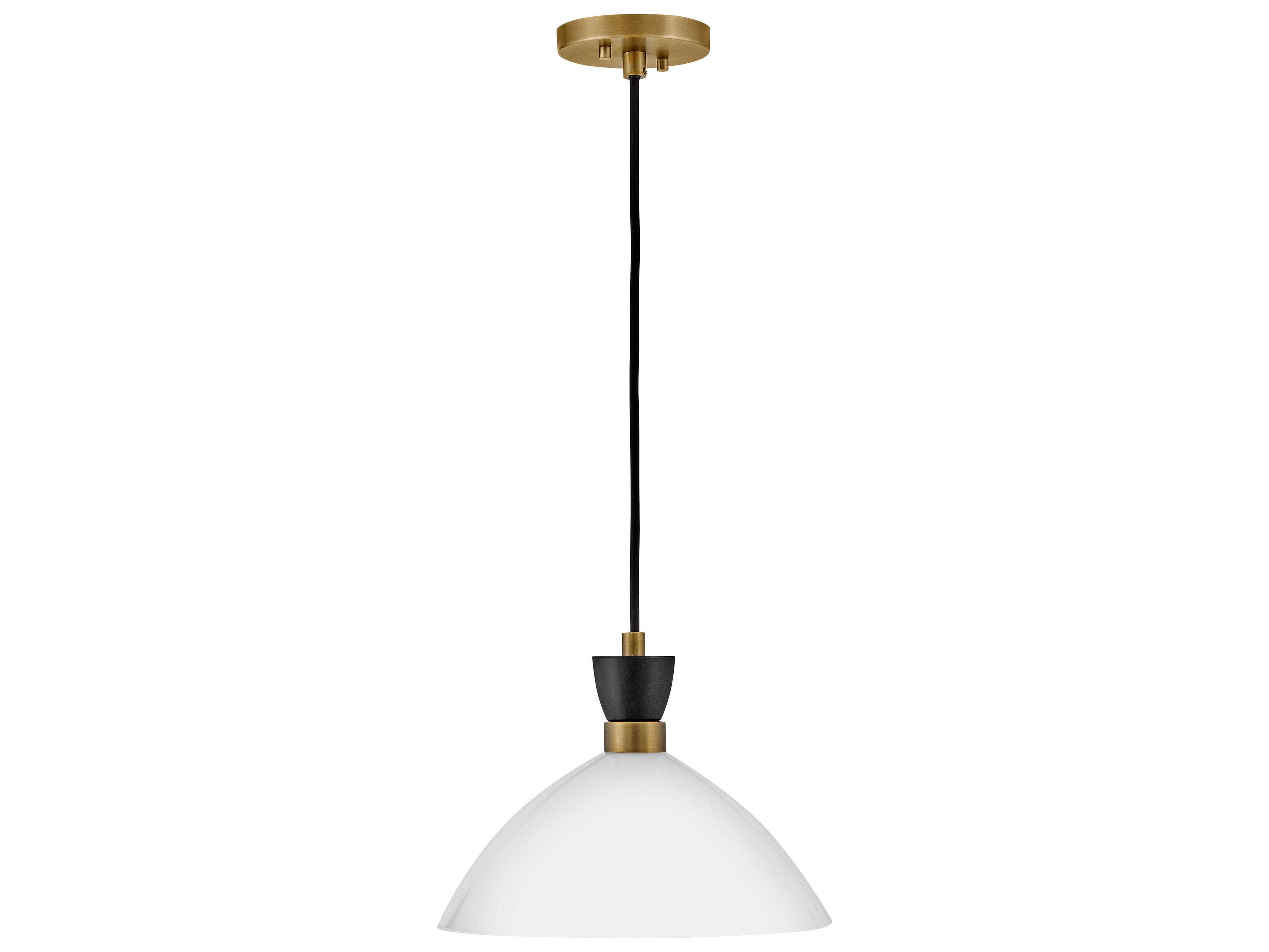 Lark Living Simon 1-Light Black Heritage Brass Pendant