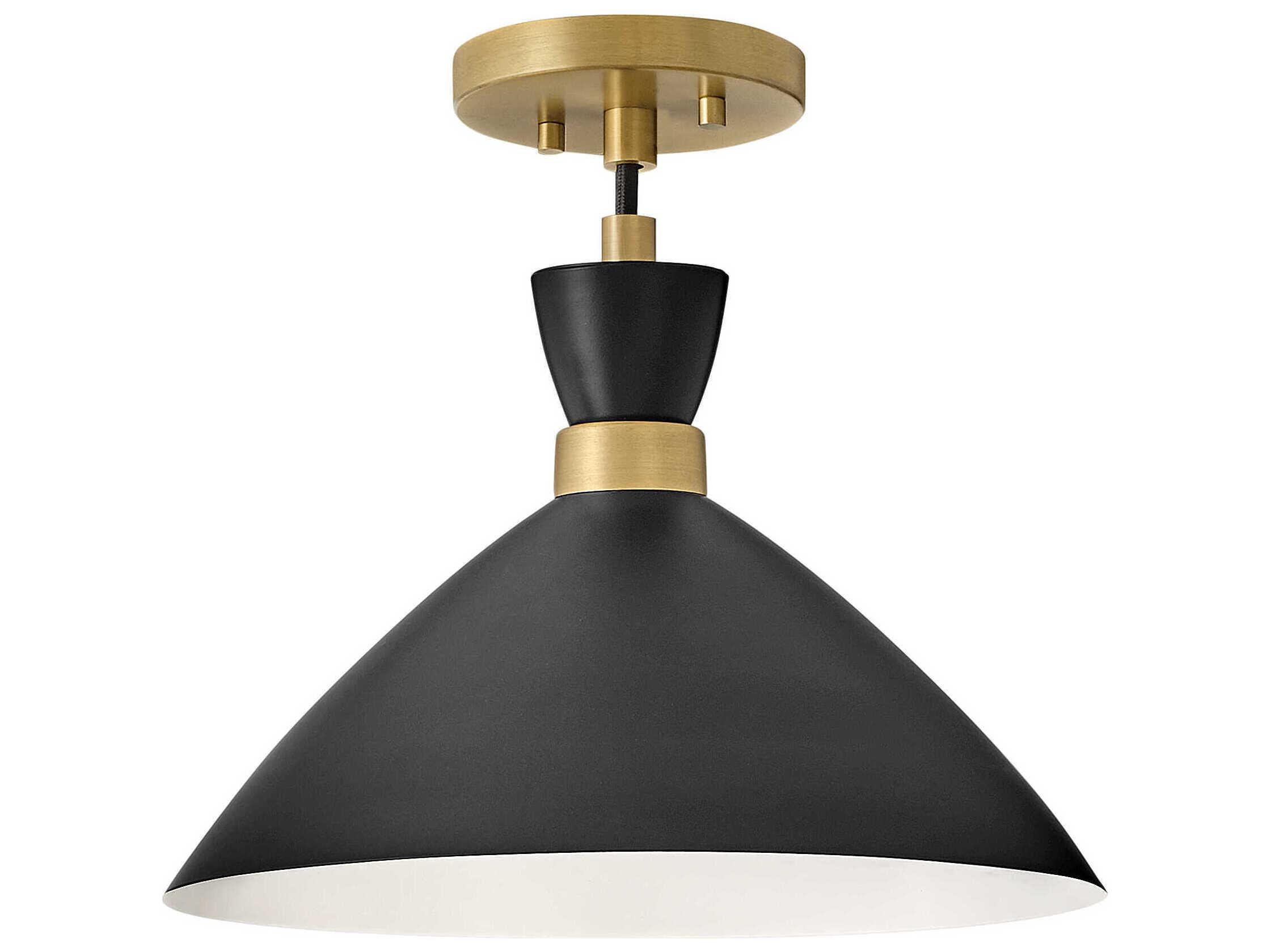 Lark Living Simon 1-Light Black Heritage Brass Pendant