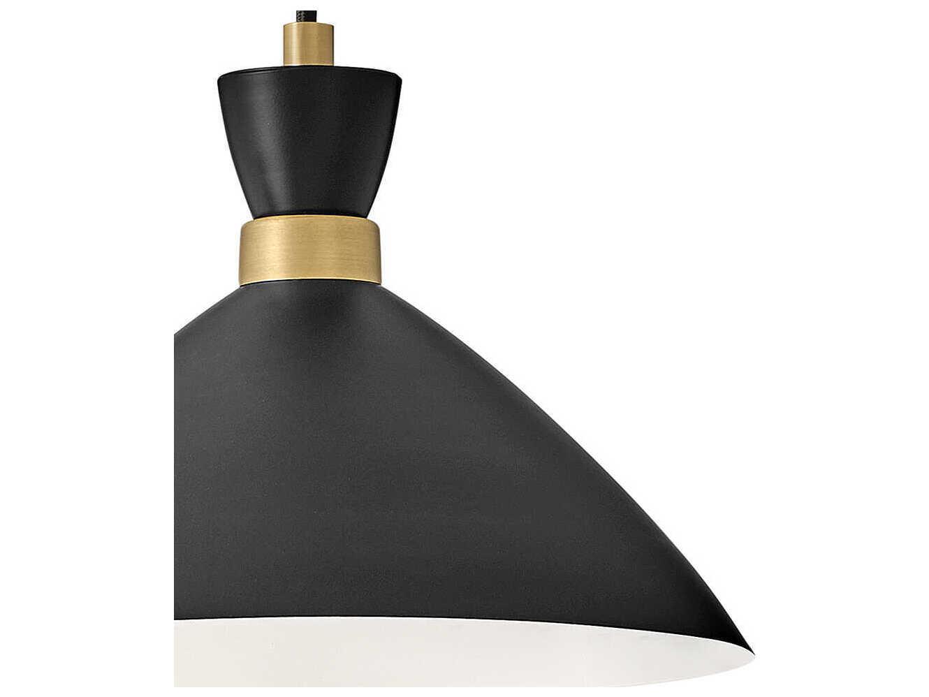 Lark Living Simon 1-Light Black Heritage Brass Pendant