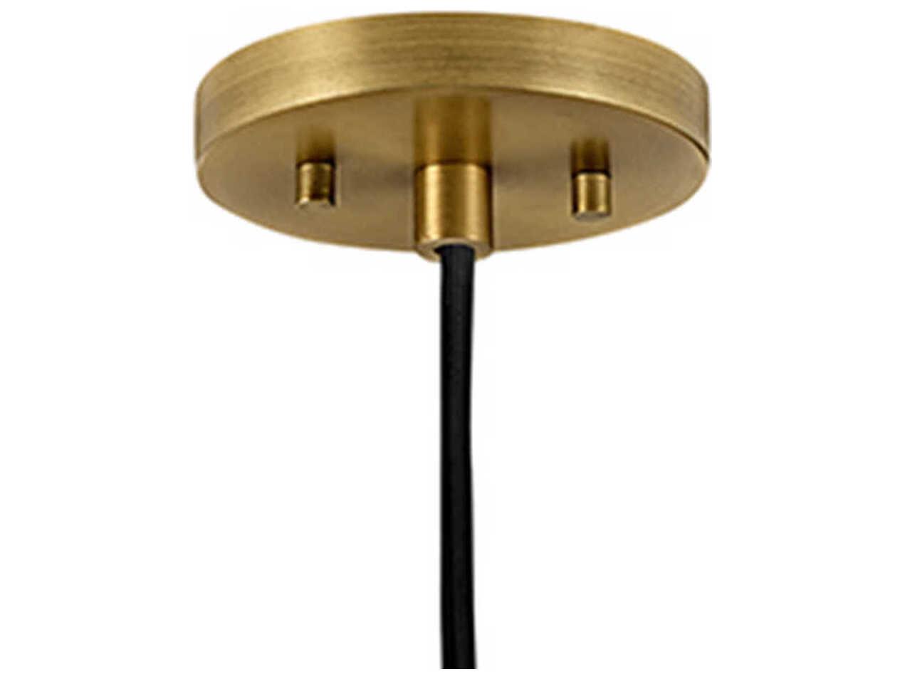 Lark Living Simon 1-Light Matte Navy Heritage Brass Blue Pendant