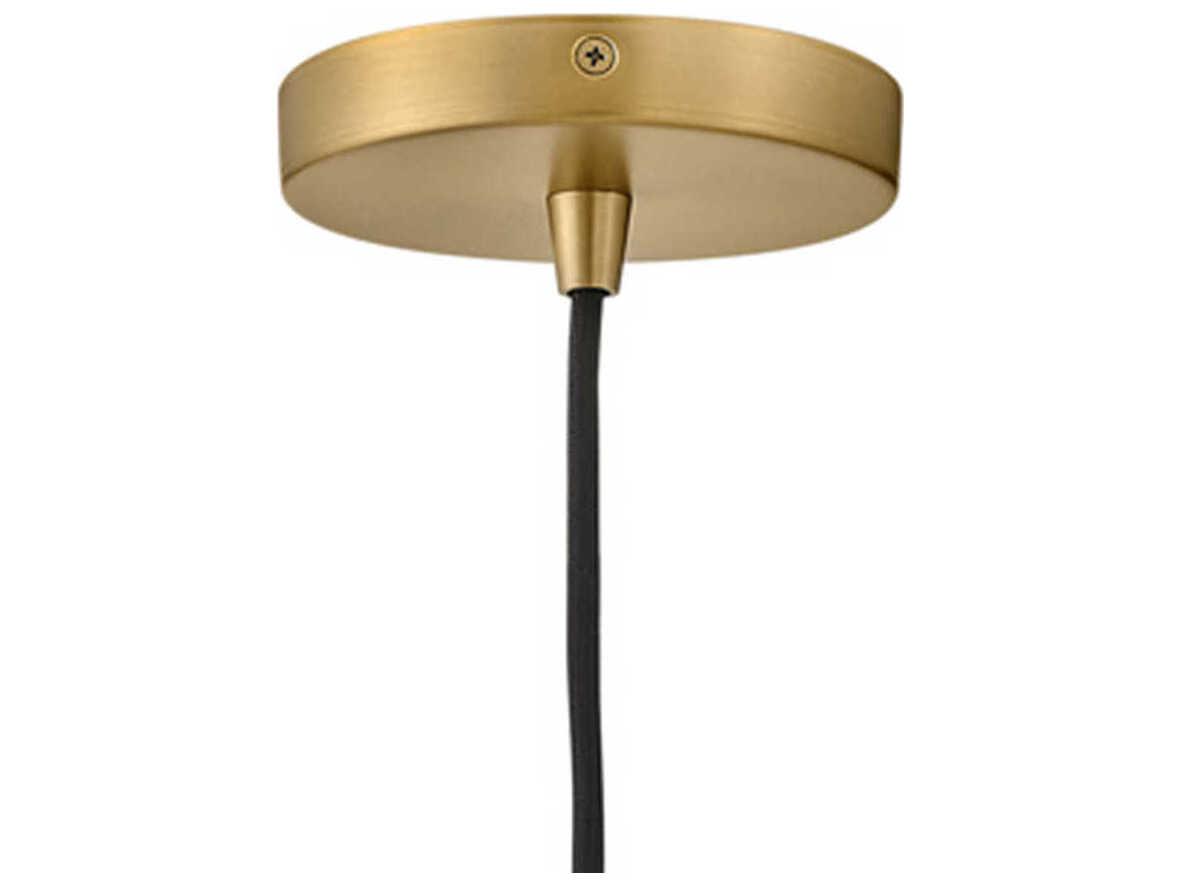 Lark Living Lou 1-Light Matte White Lacquered Brass Dome Pendant