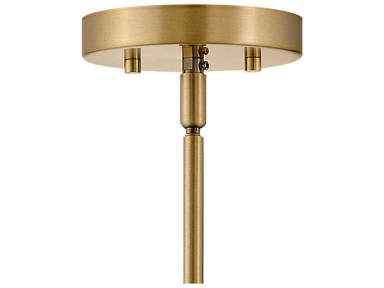 Lark Living Lane 1-Light Lacquered Brass Cylinder Mini Pendant