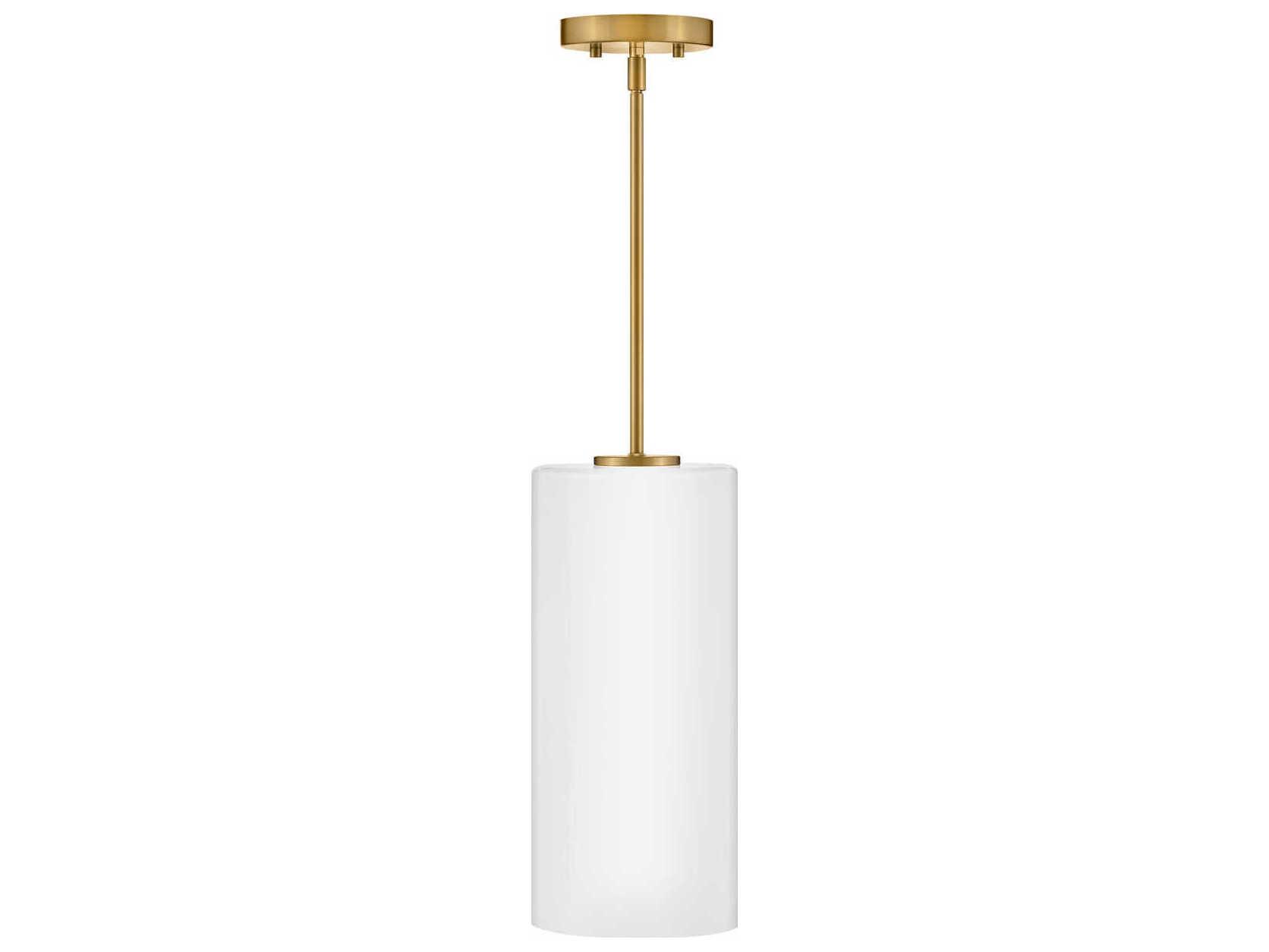Lark Living Lane 1-Light Lacquered Brass Cylinder Mini Pendant