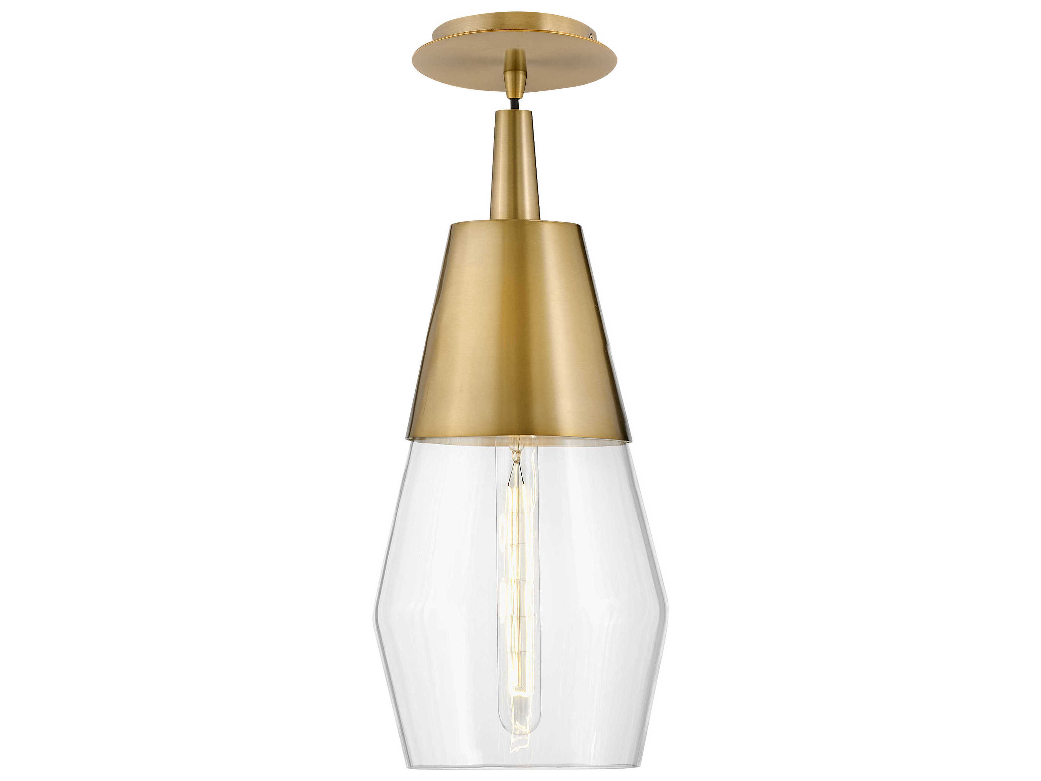 Lark Living Livie 1-Light Lacquered Brass Black Mini Pendant