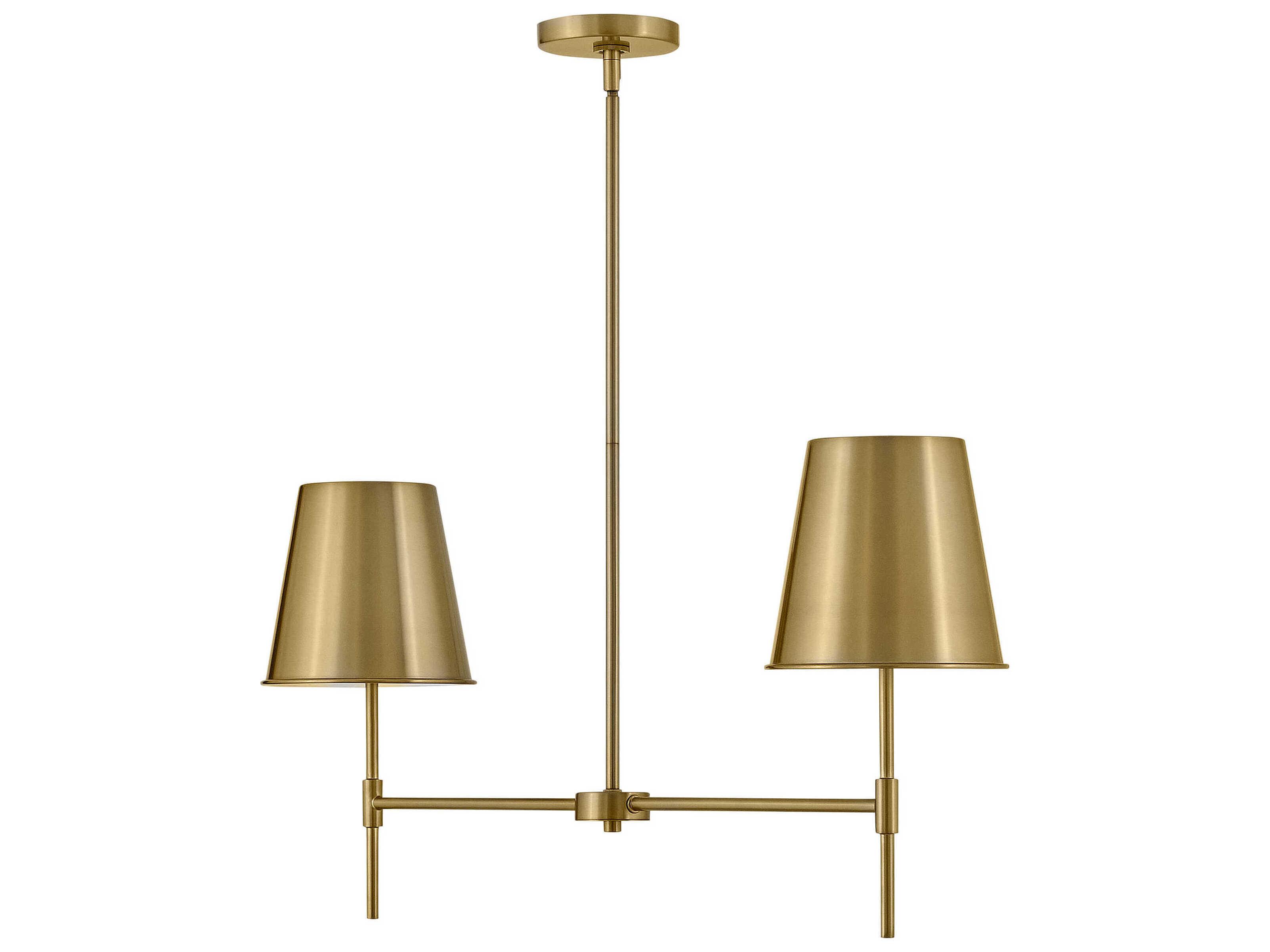 Lark Living Blake 2-Light Lacquered Brass Empire Island Pendant