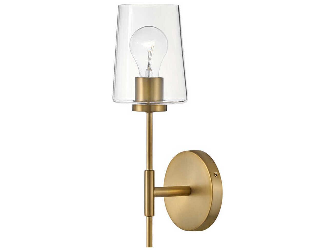 Lark Living Kline 1-Light Lacquered Brass Wall Sconce