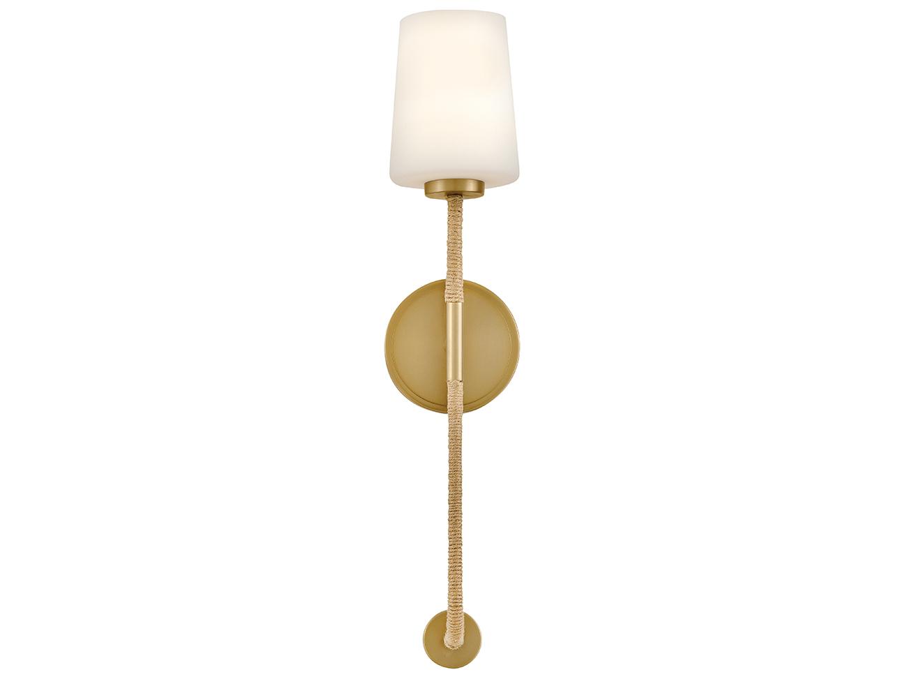 Lark Living Kline 1-Light Lacquered Brass Wall Sconce