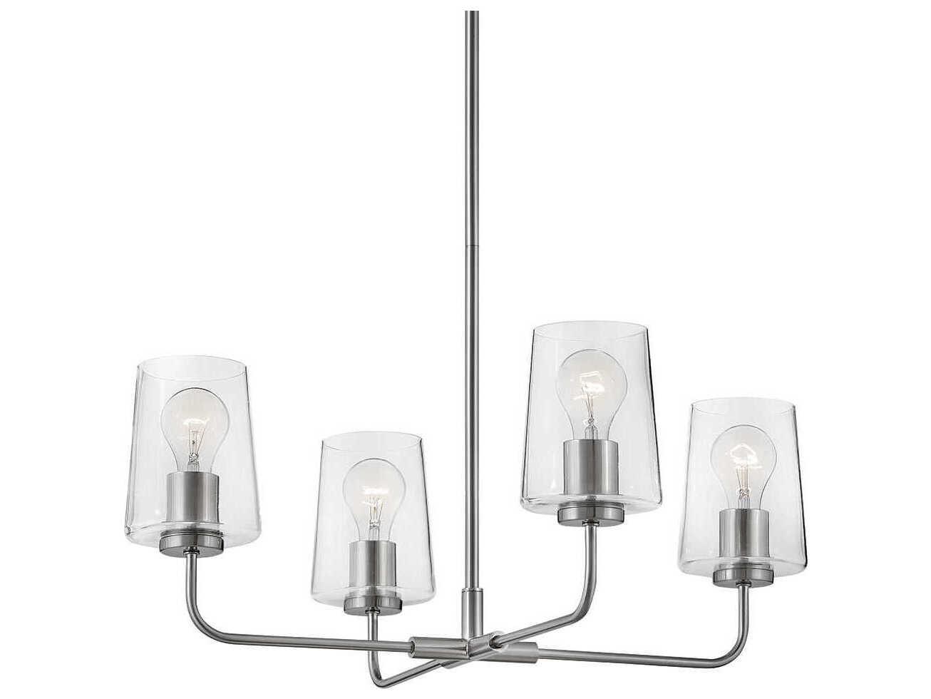Lark Living Kline 4-Light Brushed Nickel Chandelier