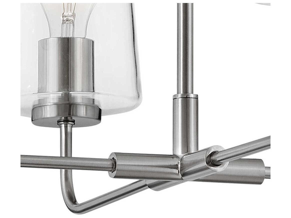 Lark Living Kline 4-Light Brushed Nickel Chandelier