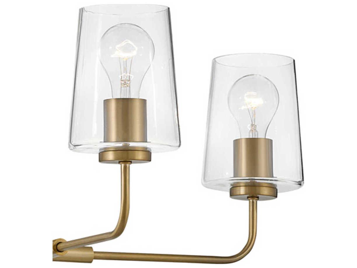Lark Living Kline 4-Light Lacquered Brass Chandelier