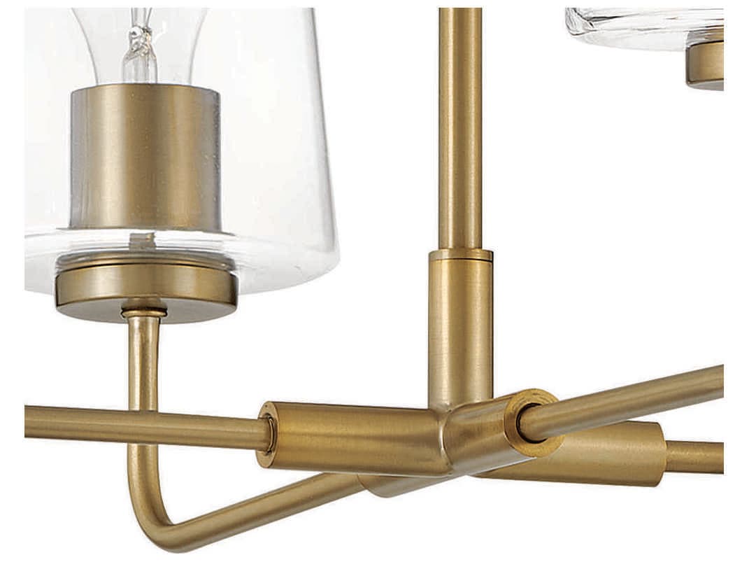 Lark Living Kline 4-Light Lacquered Brass Chandelier