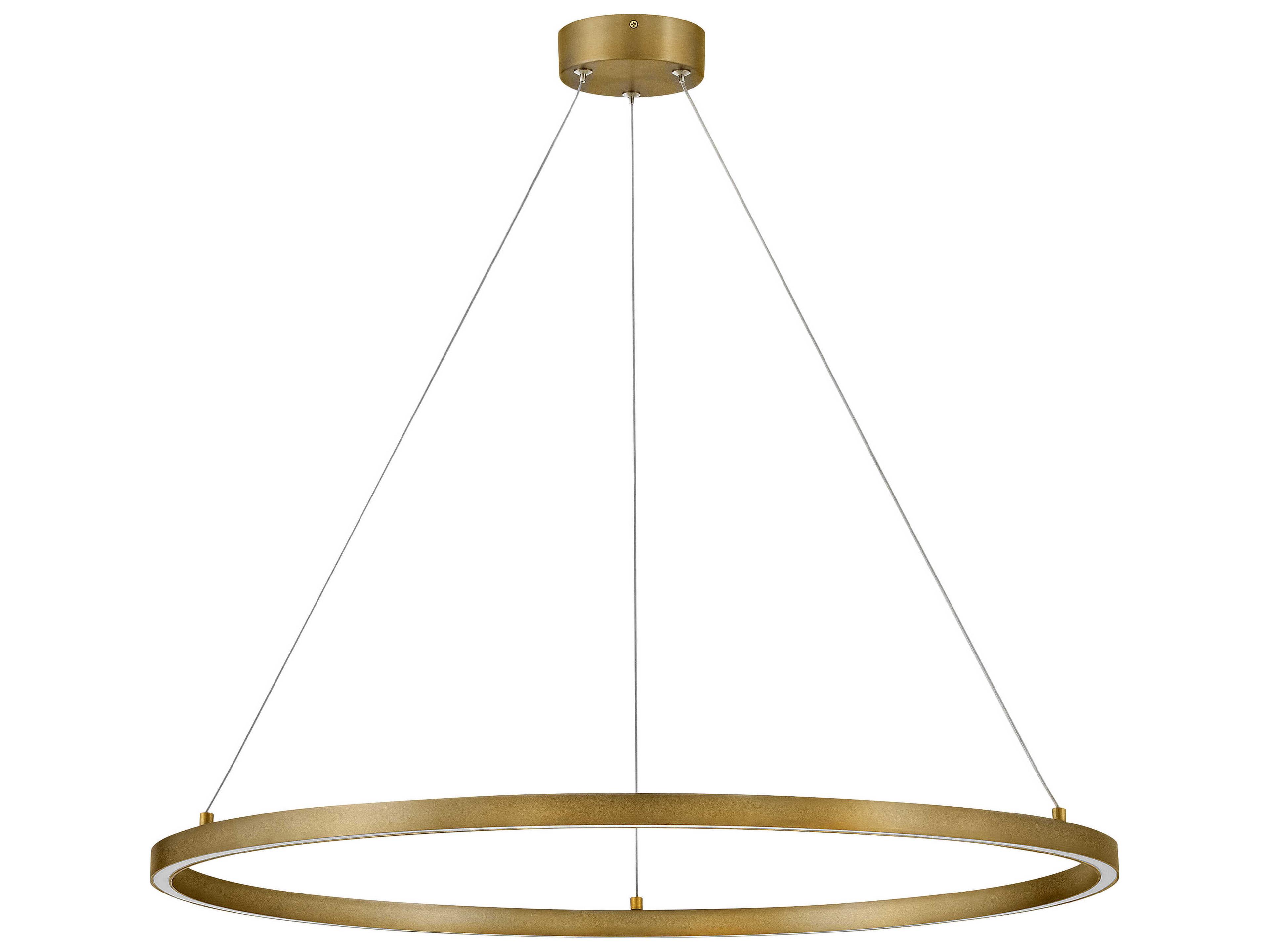 Lark Living Kenna Lacquered Brass Round Pendant