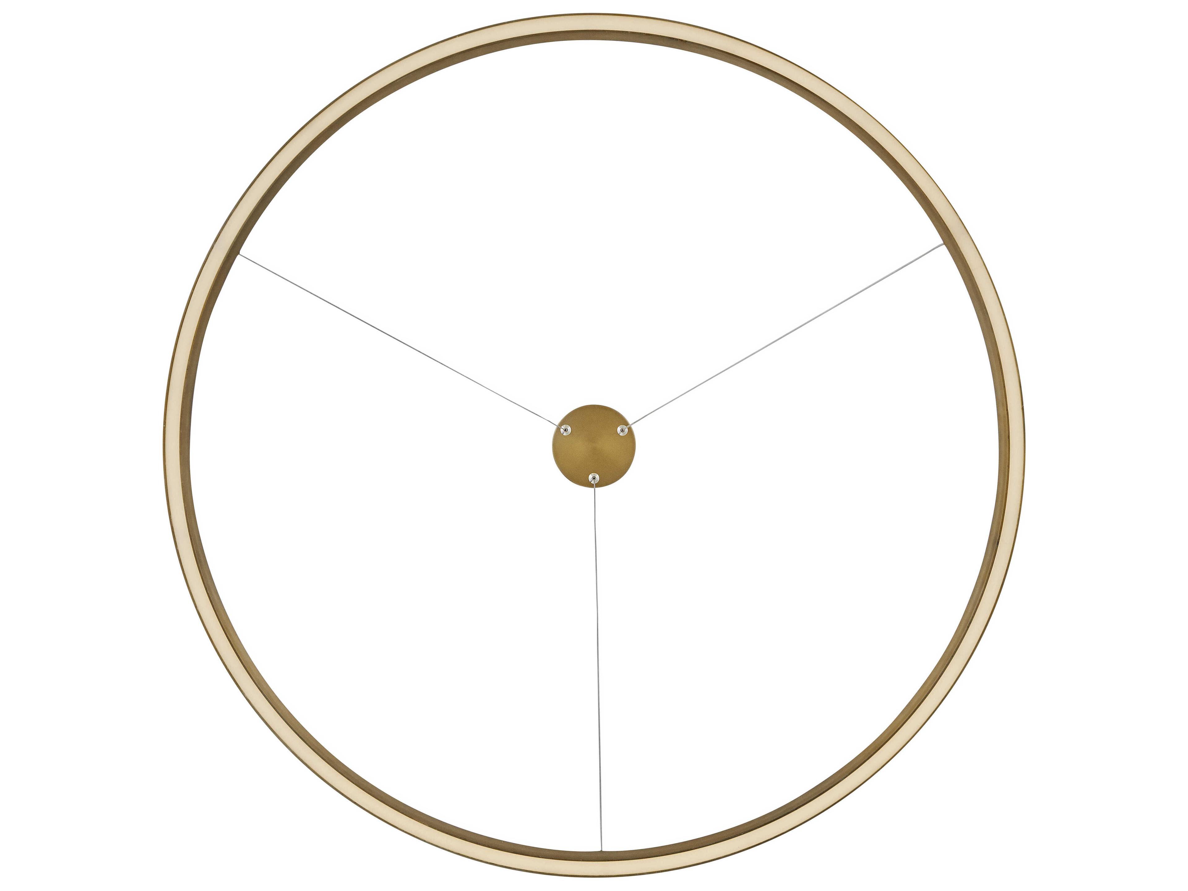 Lark Living Kenna Lacquered Brass Round Pendant