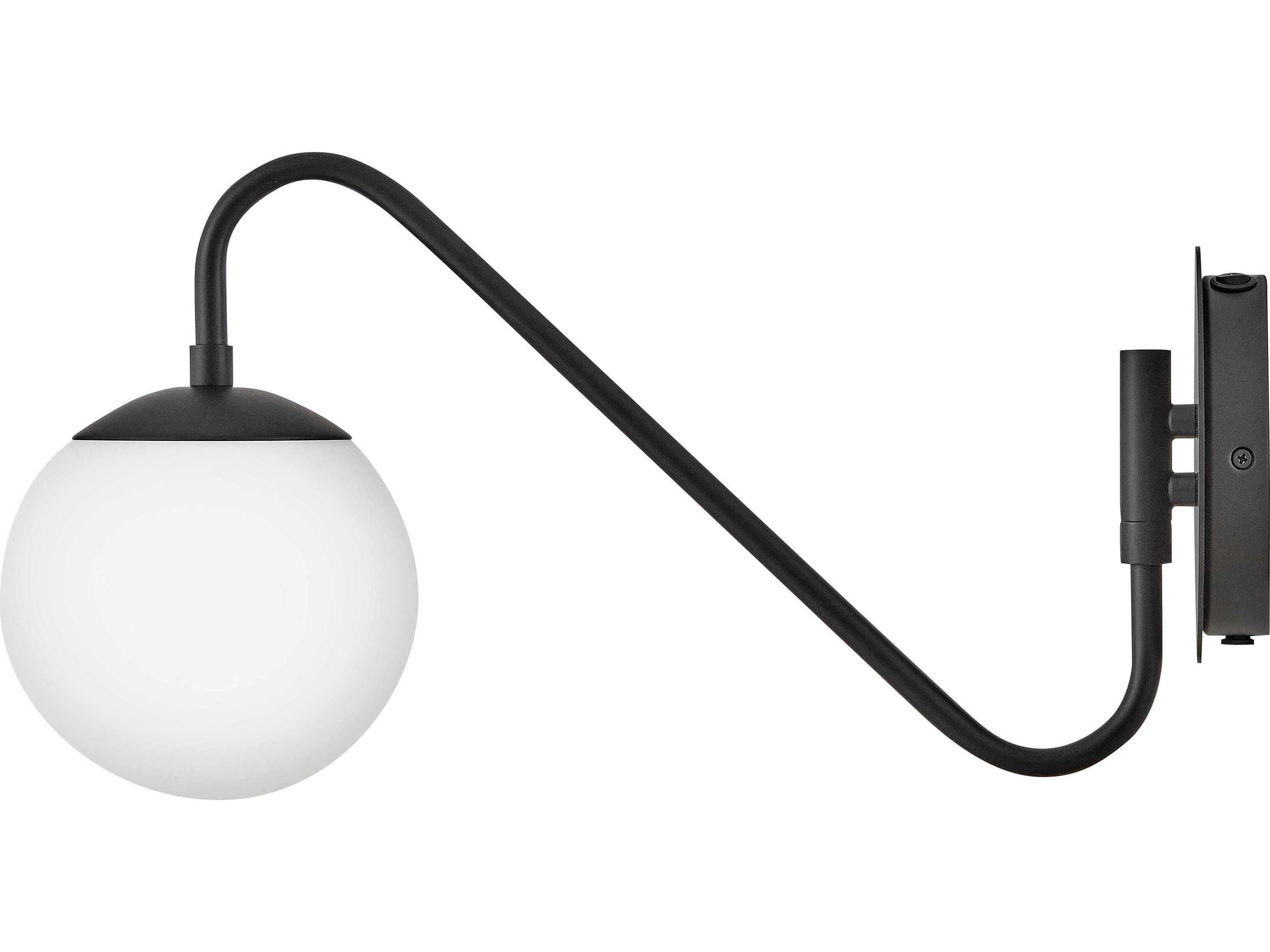 Lark Living Dottie 1-Light Black Swing Wall Sconce