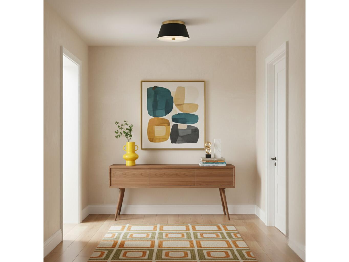 Lark Living Tess 2-Light Black Flush Mount