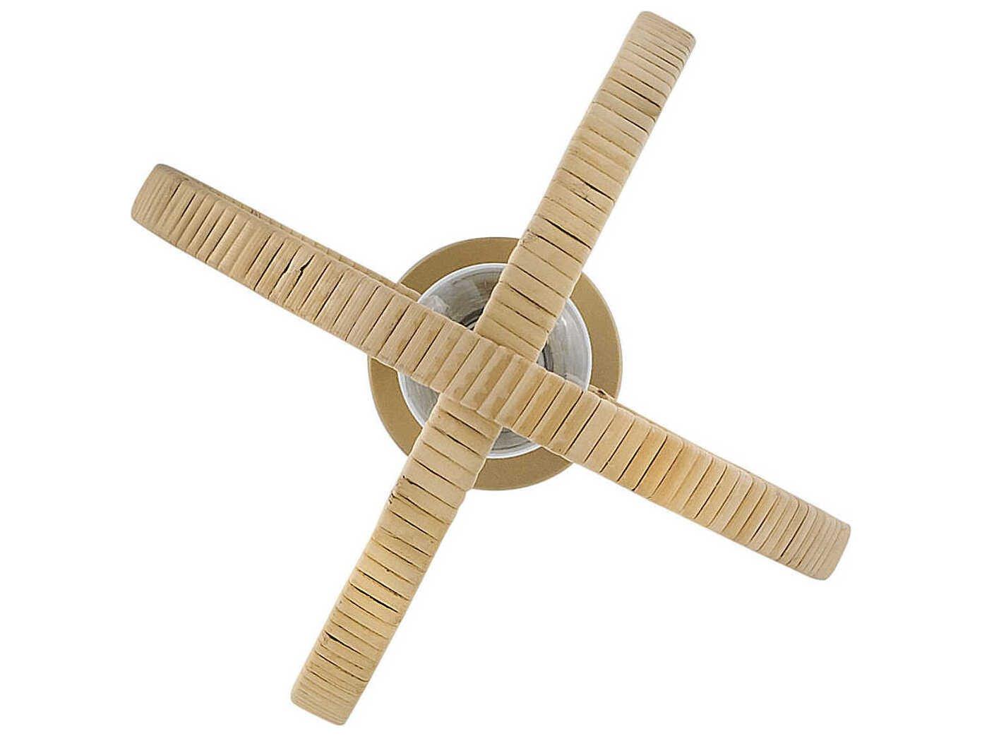 Lark Living Fallon 1-Light Lacquered Brass Bamboo Globe Mini Pendant