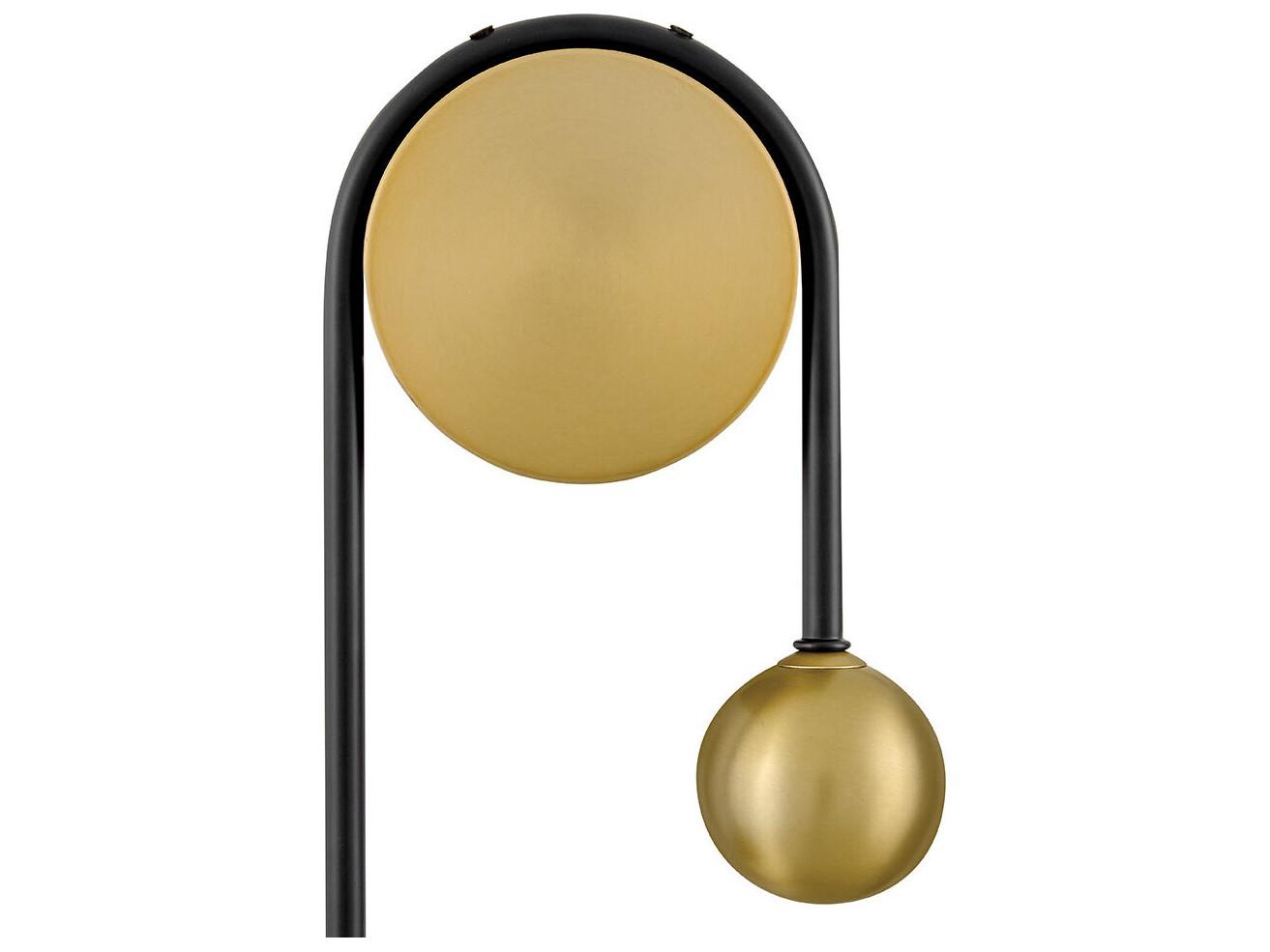 Lark Living Auggie 1-Light Black Lacquered Brass Wall Sconce