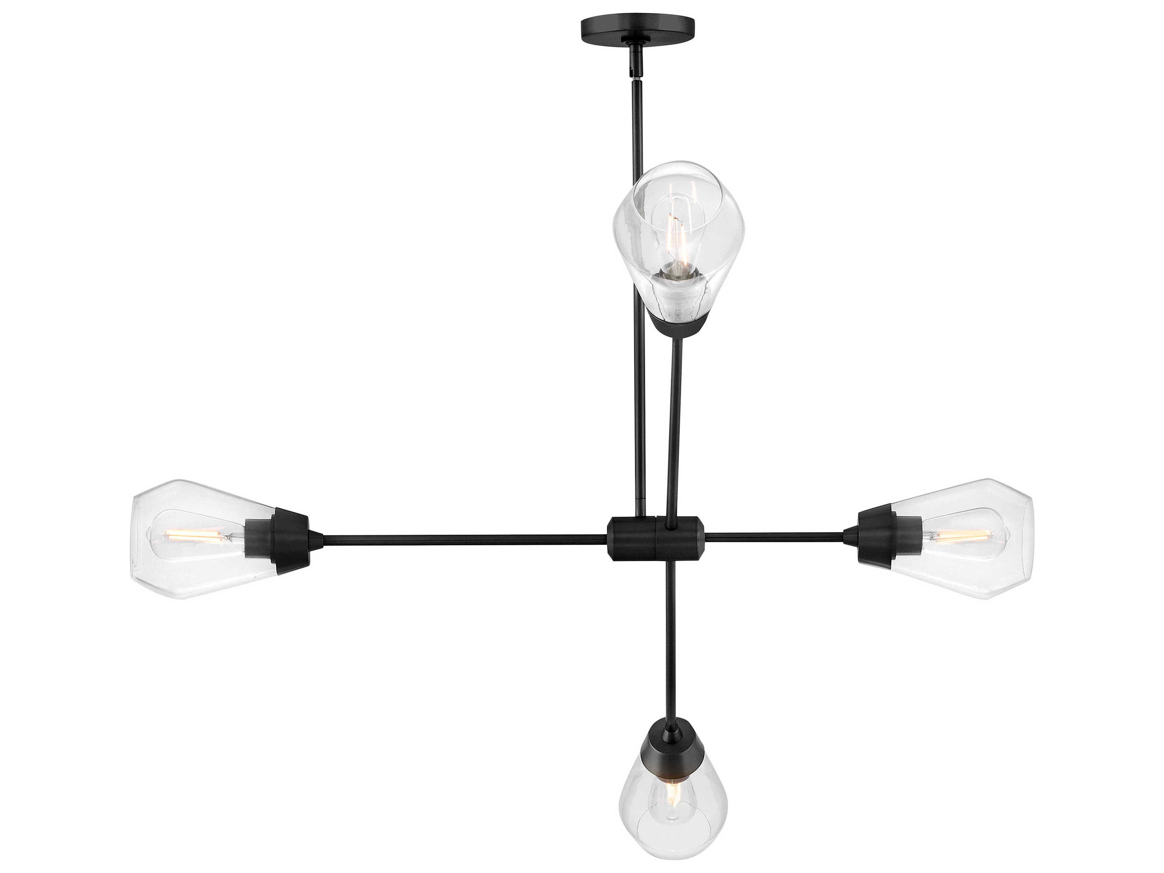 Lark Living Livie 4-Light Black Sputnik Chandelier