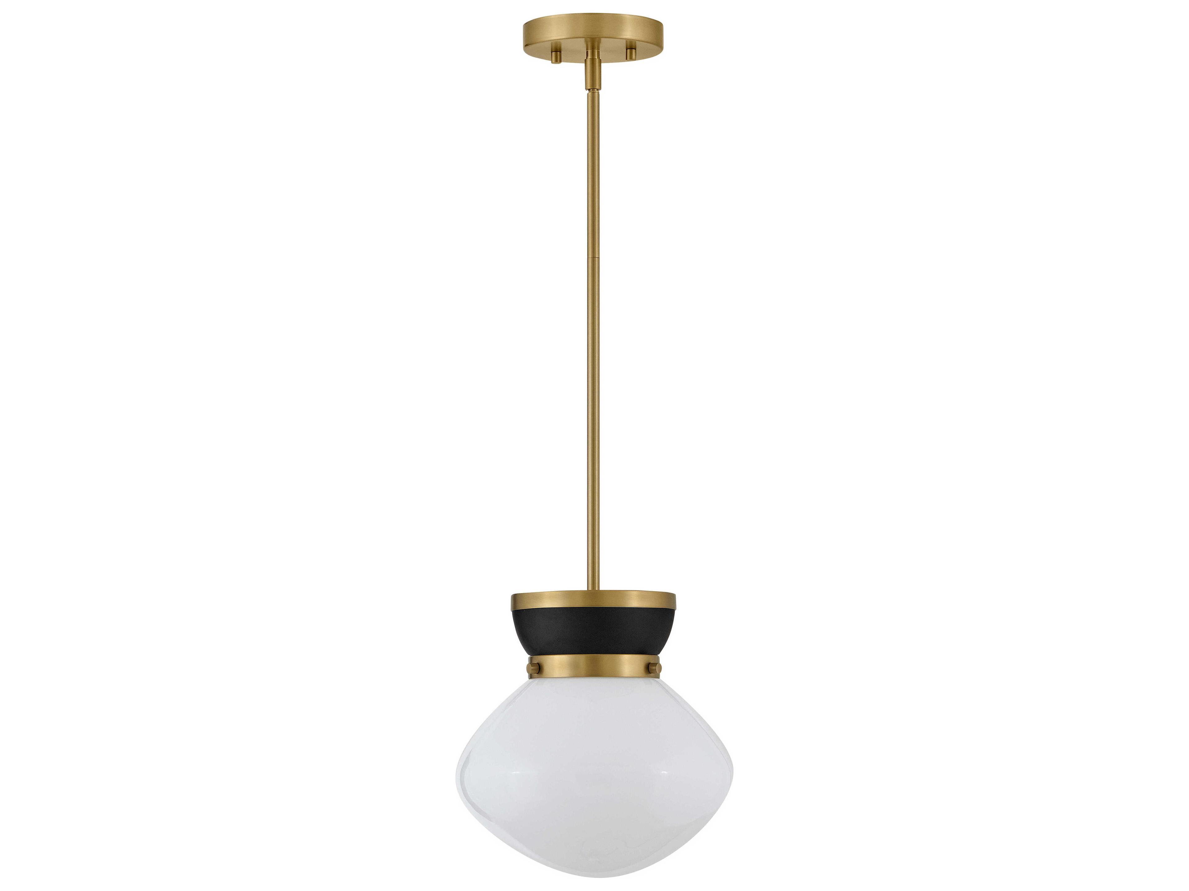 Lark Living Lucy 1-Light Black Lacquered Brass Mini Pendant
