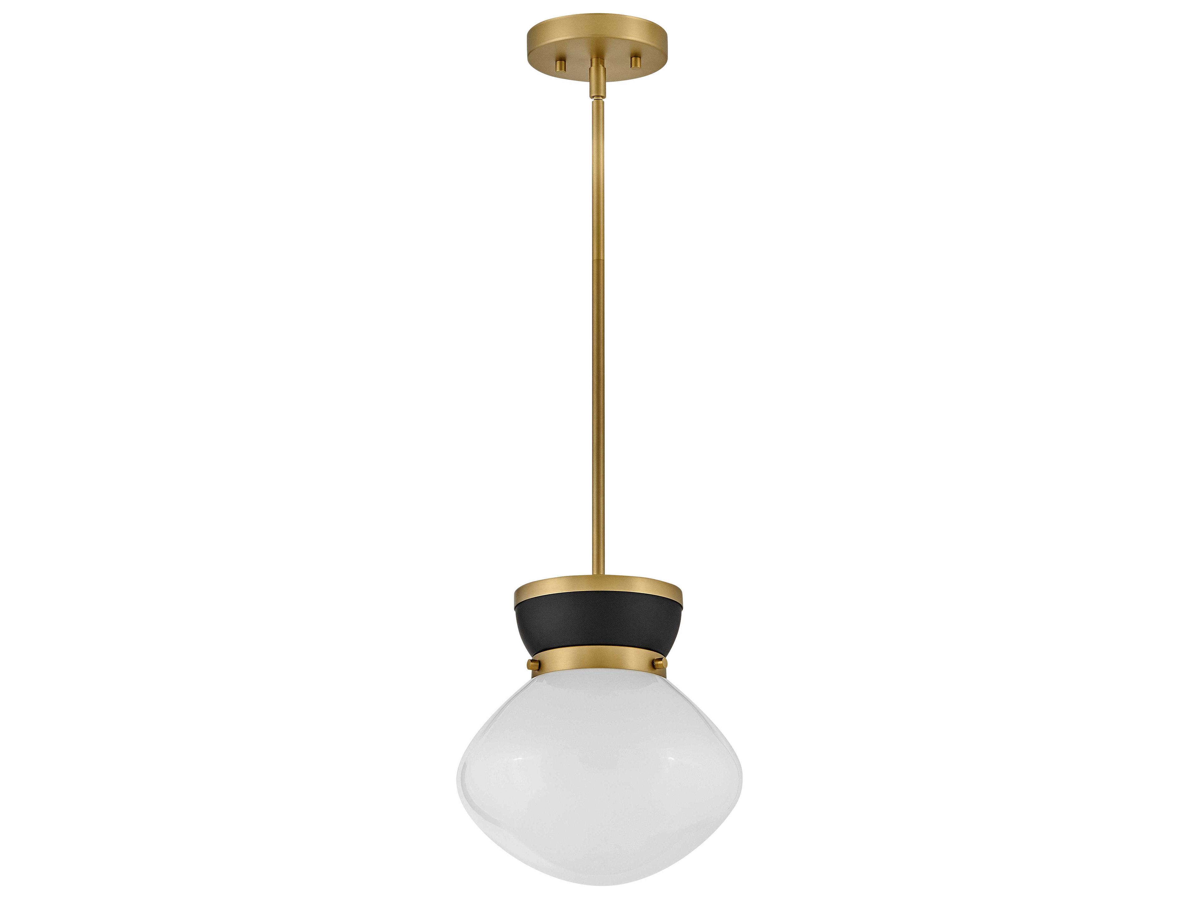 Lark Living Lucy 1-Light Black Lacquered Brass Mini Pendant