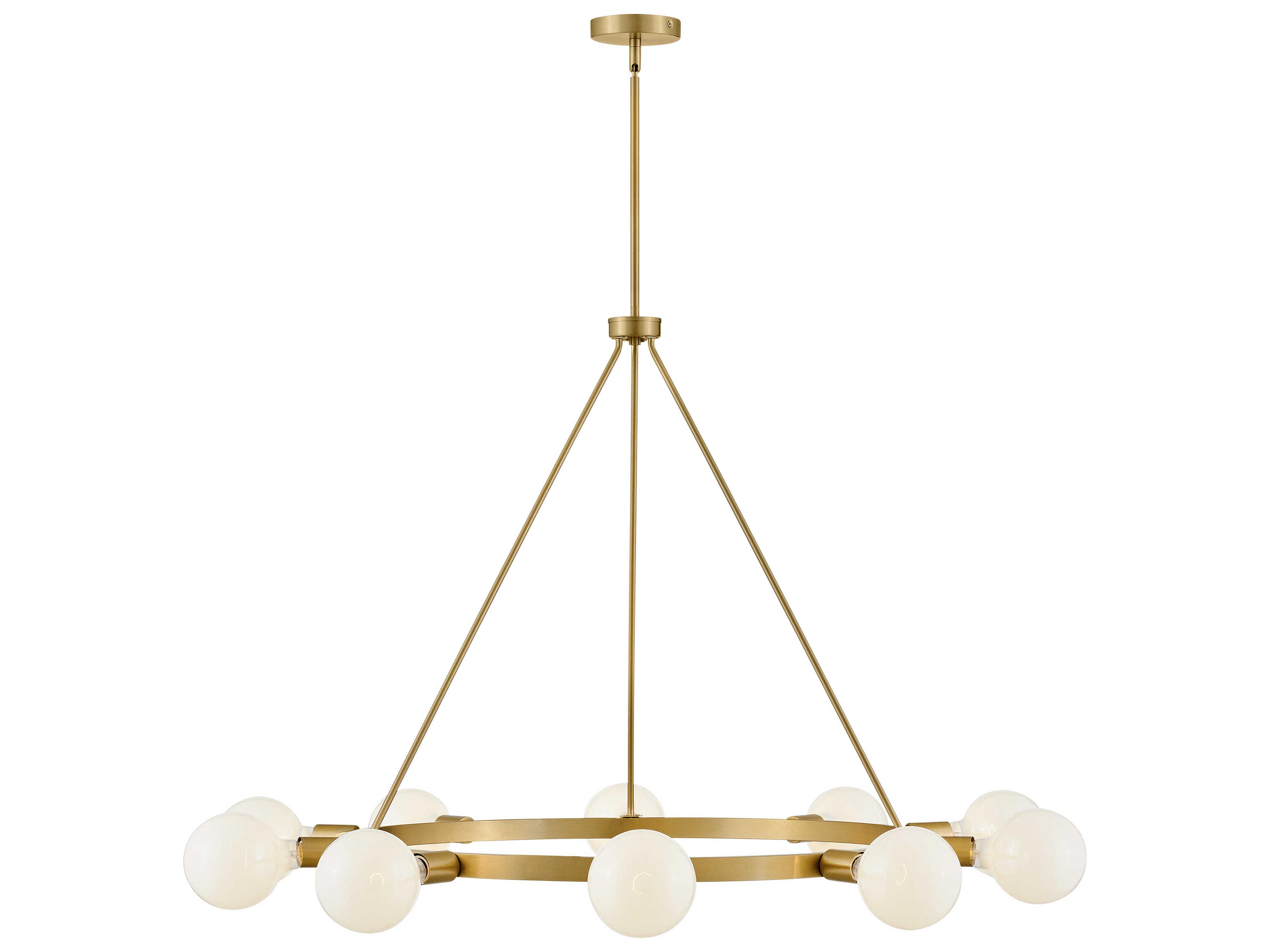 Lark Living Orla 10-Light Lacquered Brass Chandelier