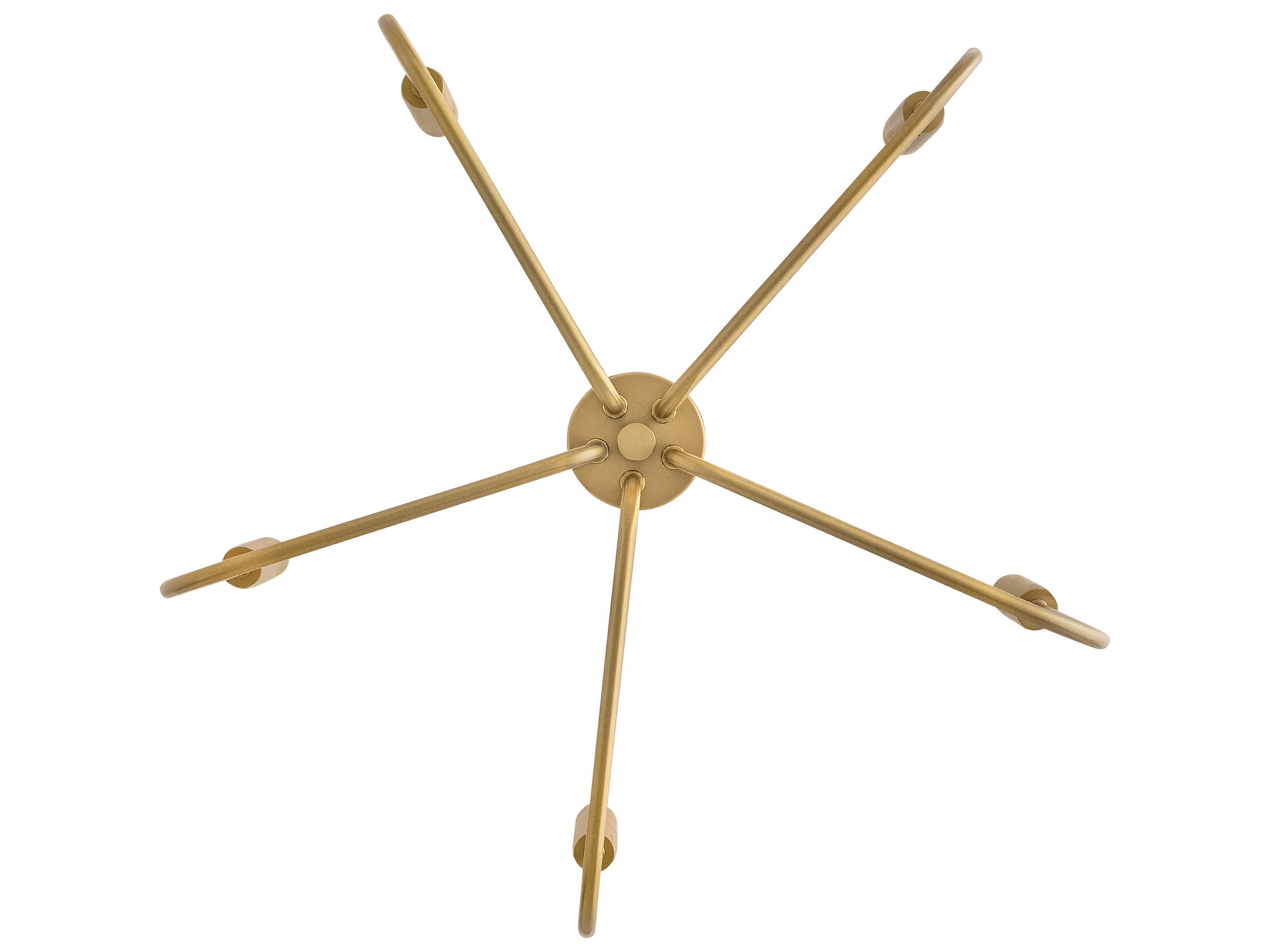 Lark Living Austen 5-Light Lacquered Brass Candelabra Chandelier