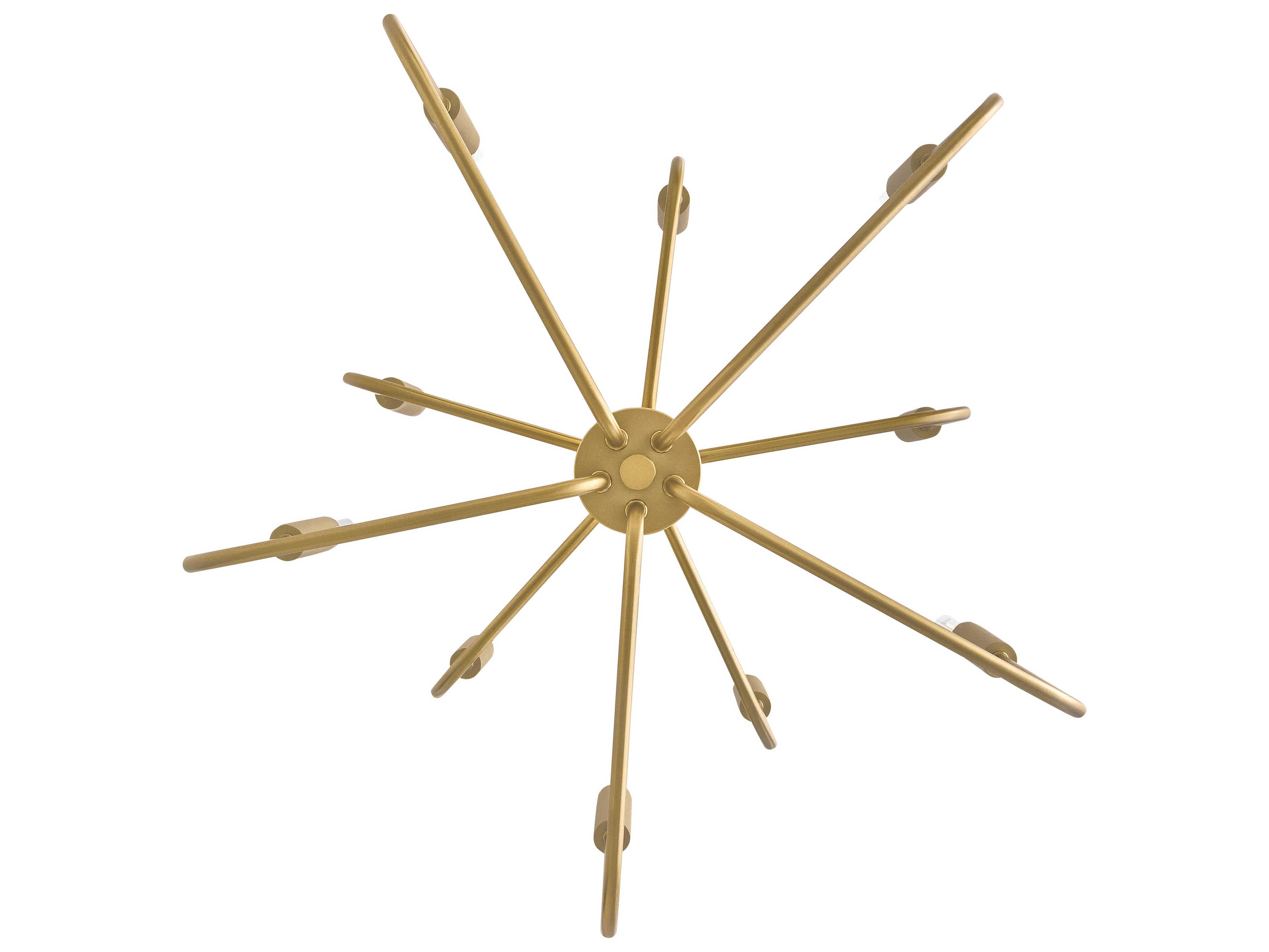 Lark Living Austen 10-Light Lacquered Brass Candelabra Chandelier