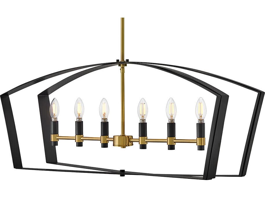 Lark Living Sammi 6-Light Black Island Pendant