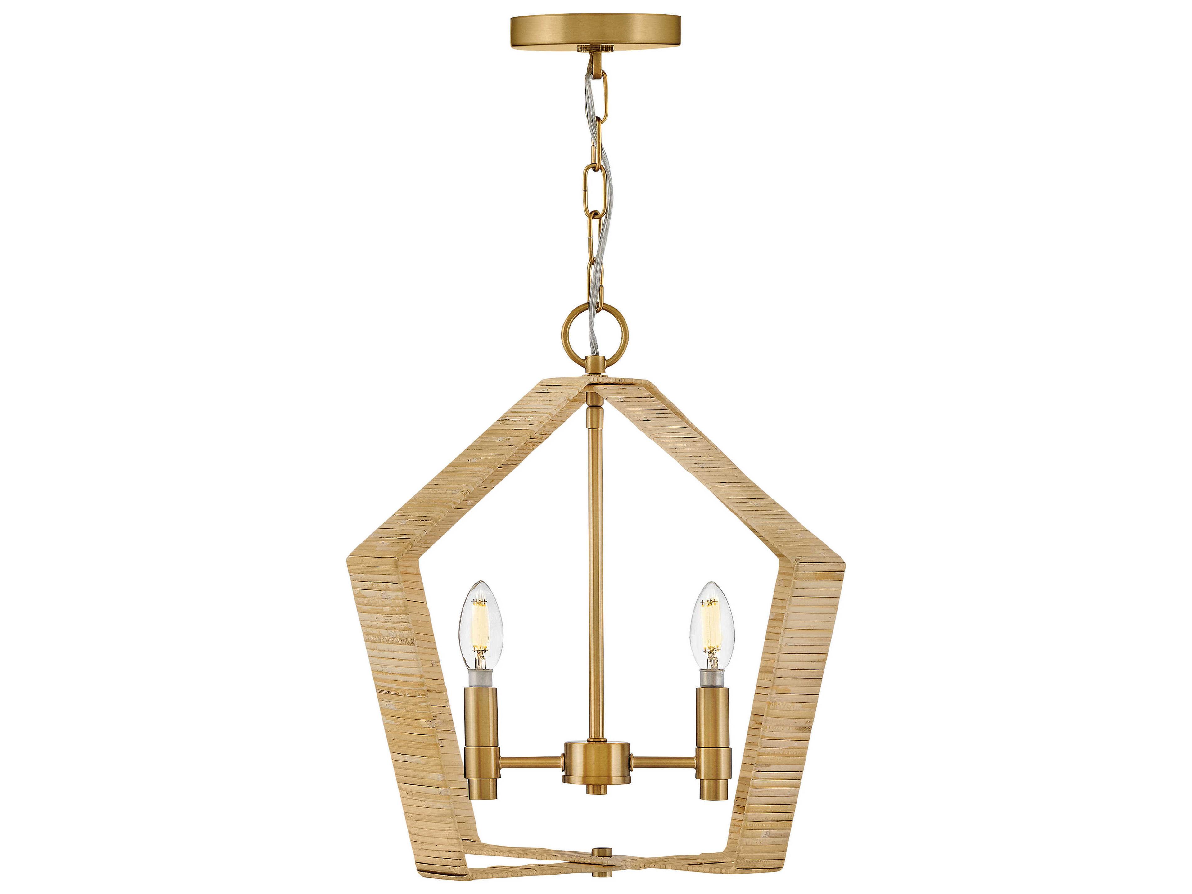 Lark Living Sammi 2-Light Lacquered Brass Pendant