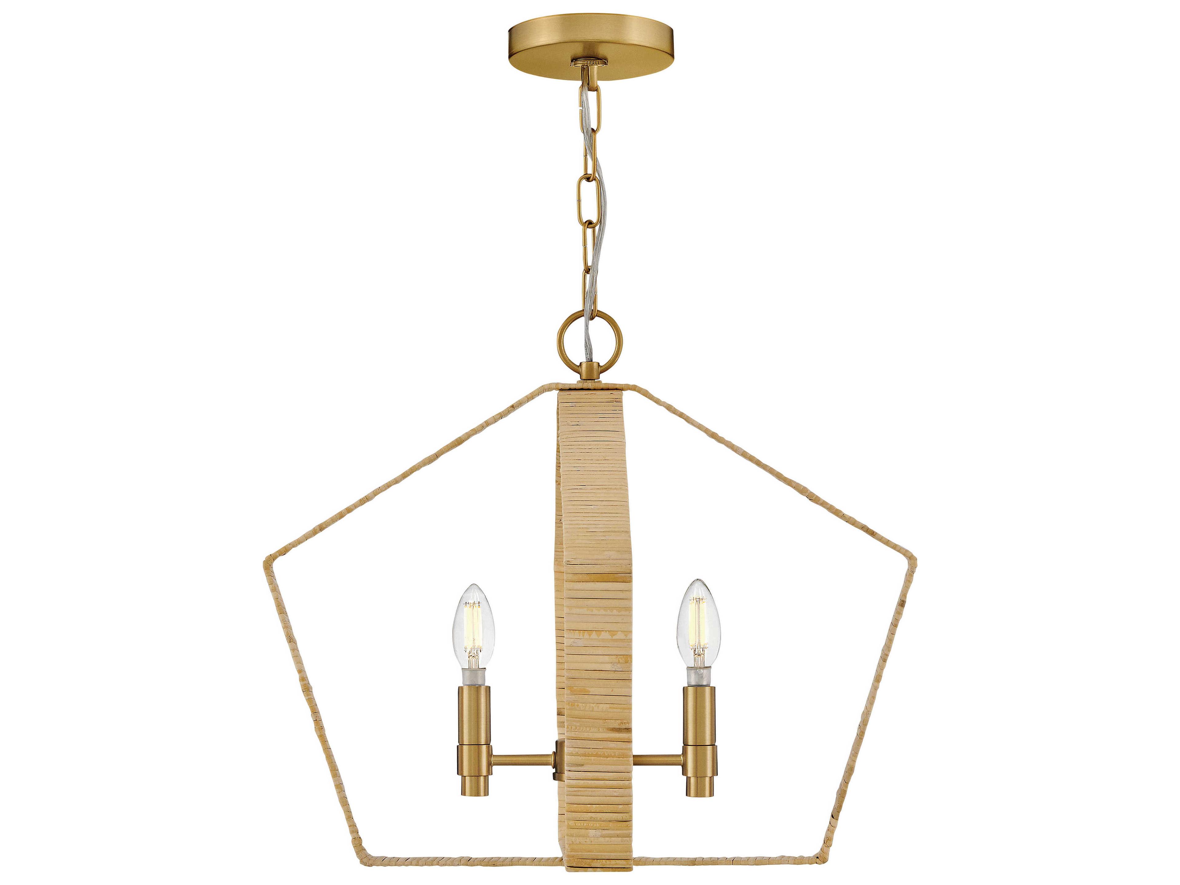 Lark Living Sammi 2-Light Lacquered Brass Pendant
