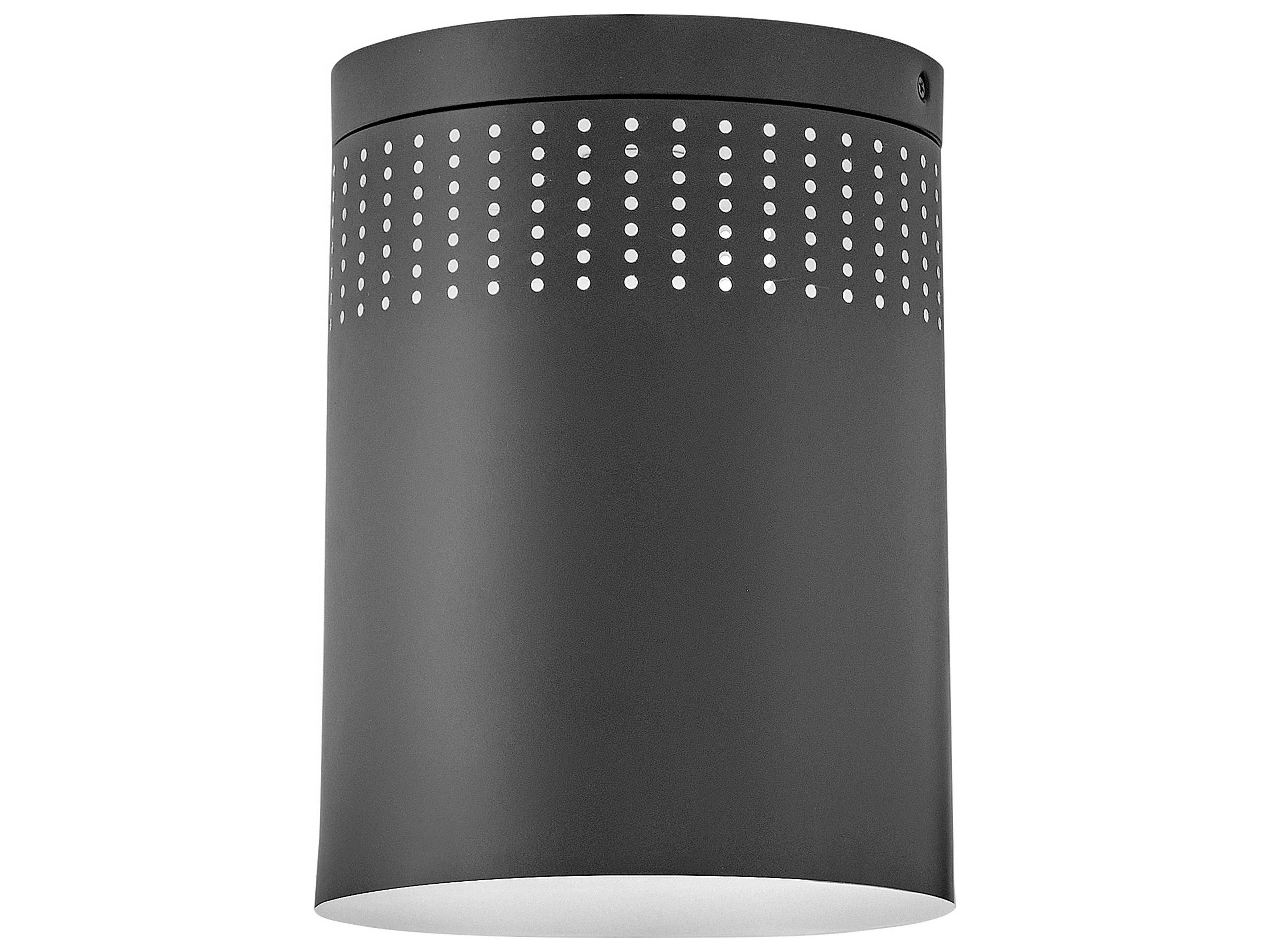 Lark Living Casey 1-Light Black Cylinder Flush Mount
