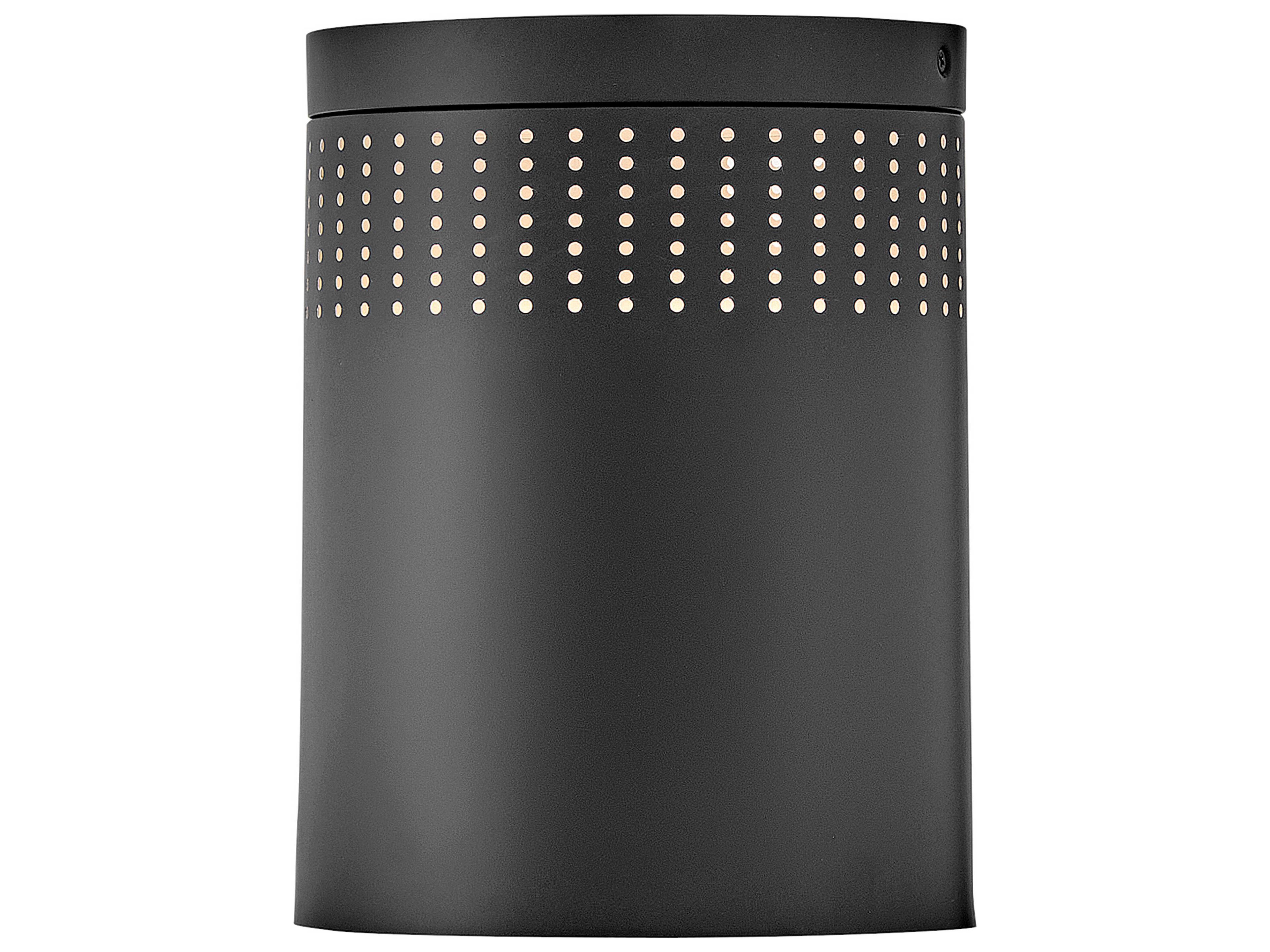 Lark Living Casey 1-Light Black Cylinder Flush Mount