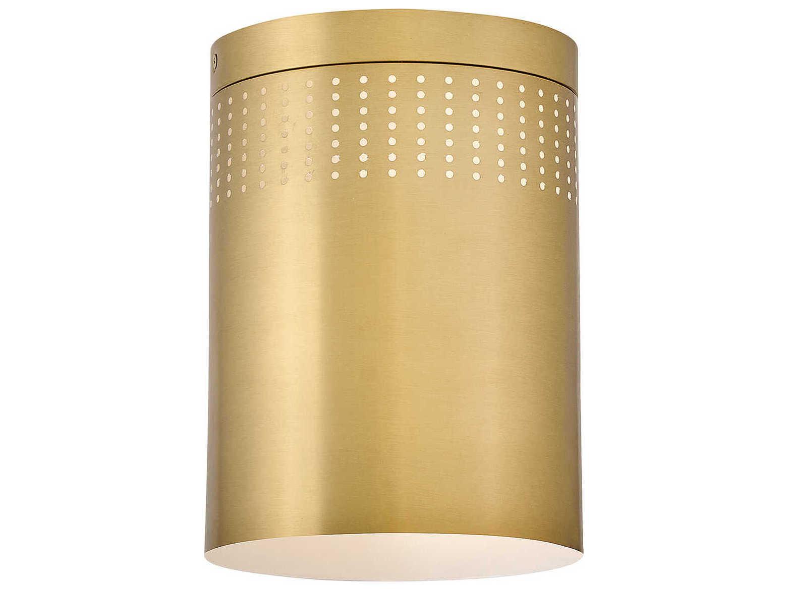 Lark Living Casey 1-Light Lacquered Brass Cylinder Flush Mount