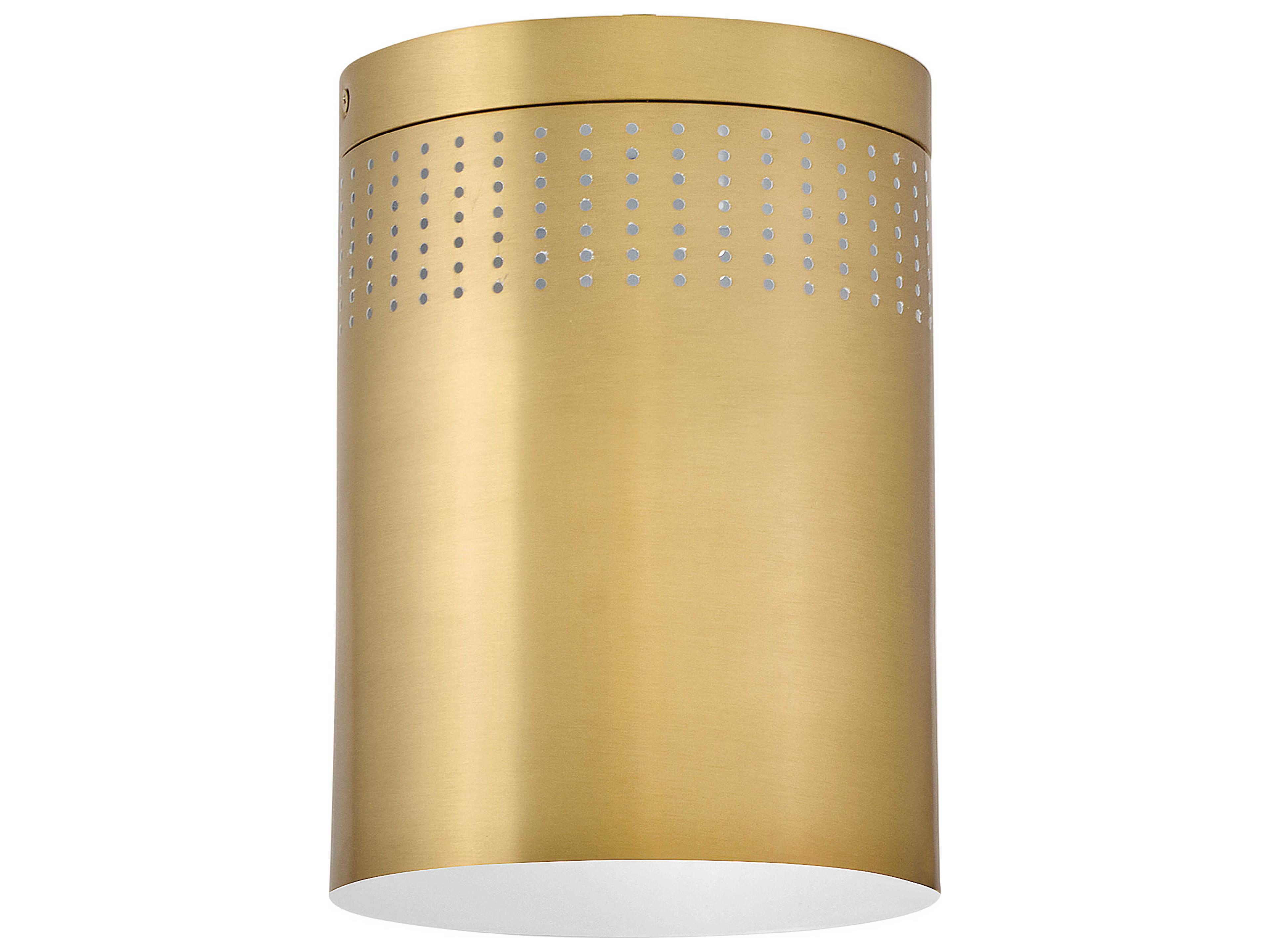 Lark Living Casey 1-Light Lacquered Brass Cylinder Flush Mount