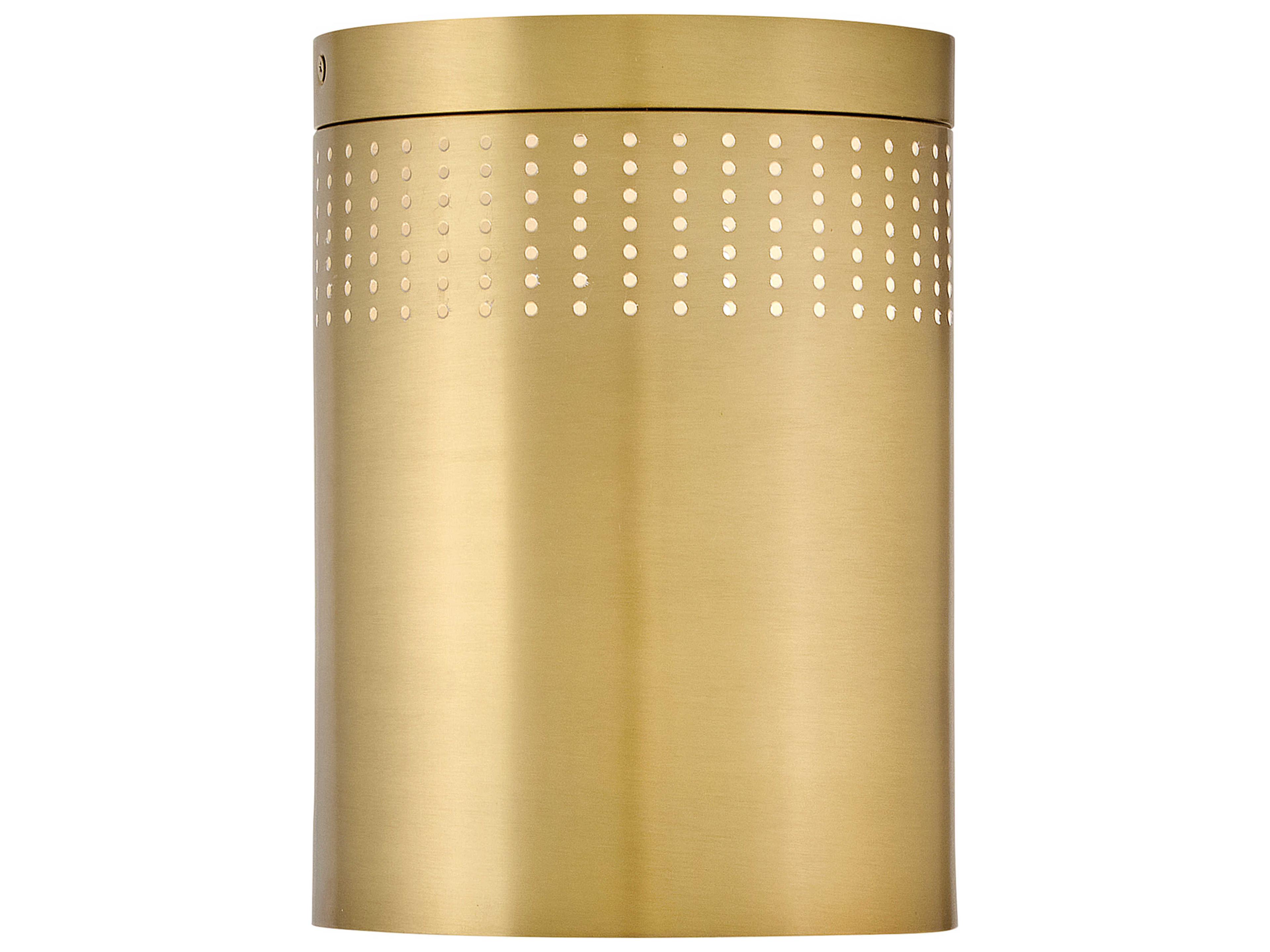 Lark Living Casey 1-Light Lacquered Brass Cylinder Flush Mount