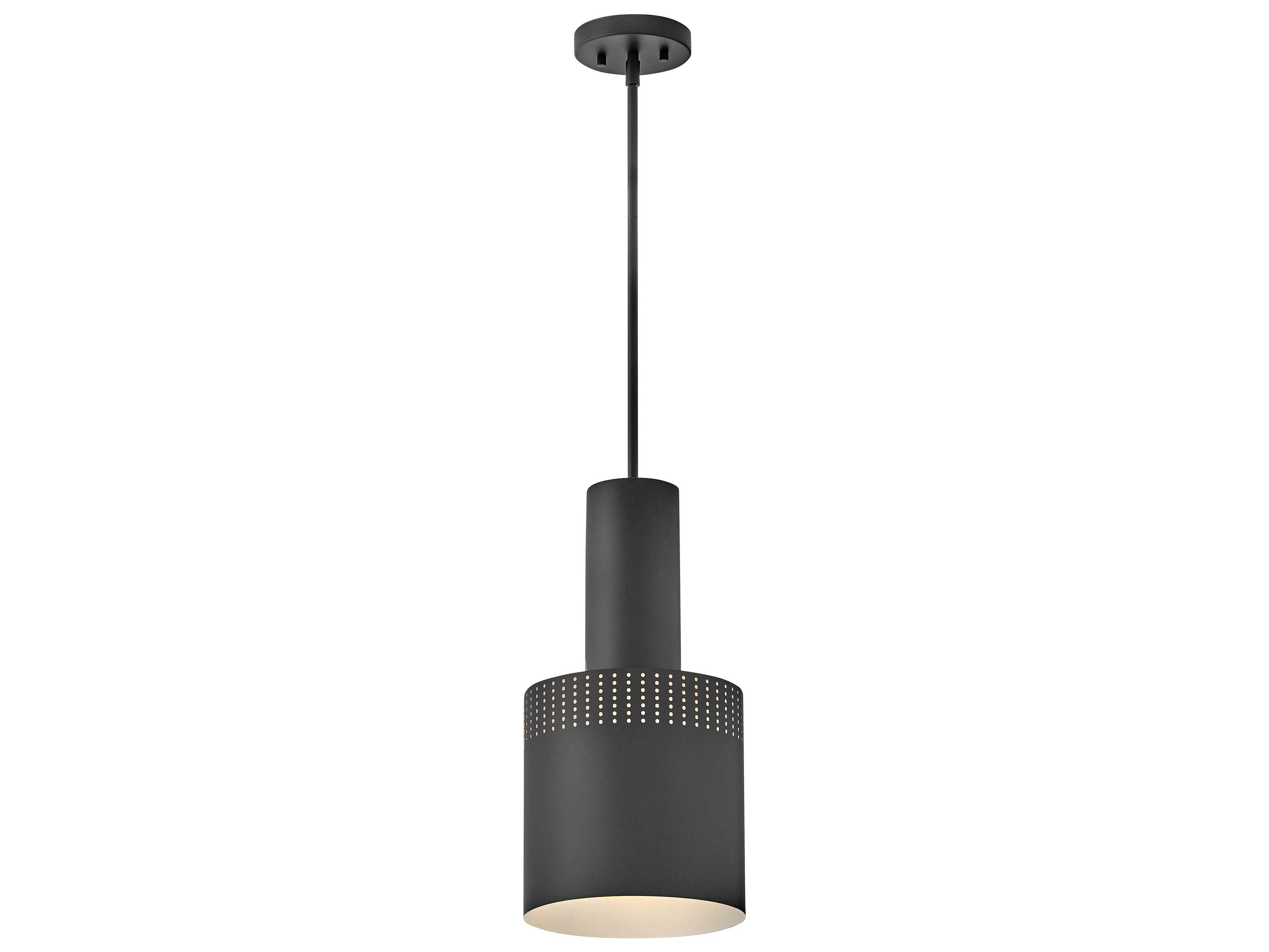 Lark Living Casey 1-Light Black Cylinder Mini Pendant