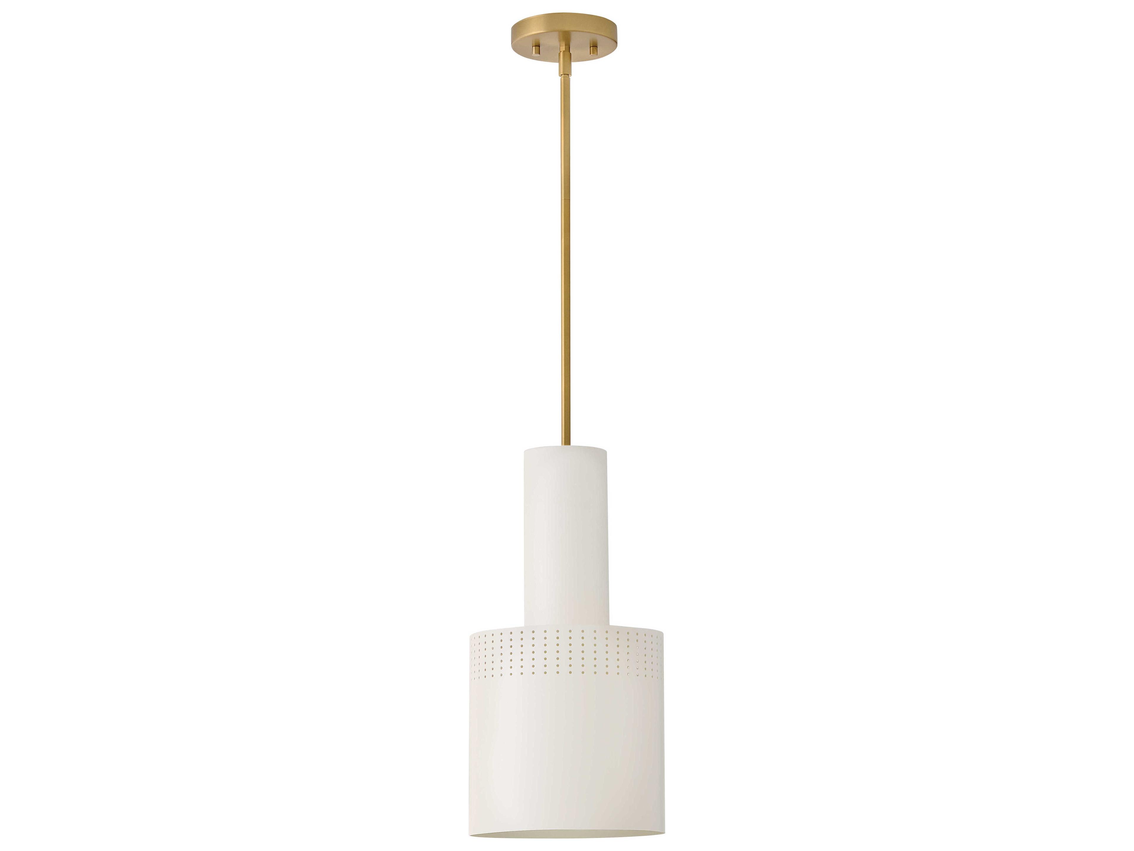 Lark Living Casey 1-Light White Cylinder Mini Pendant