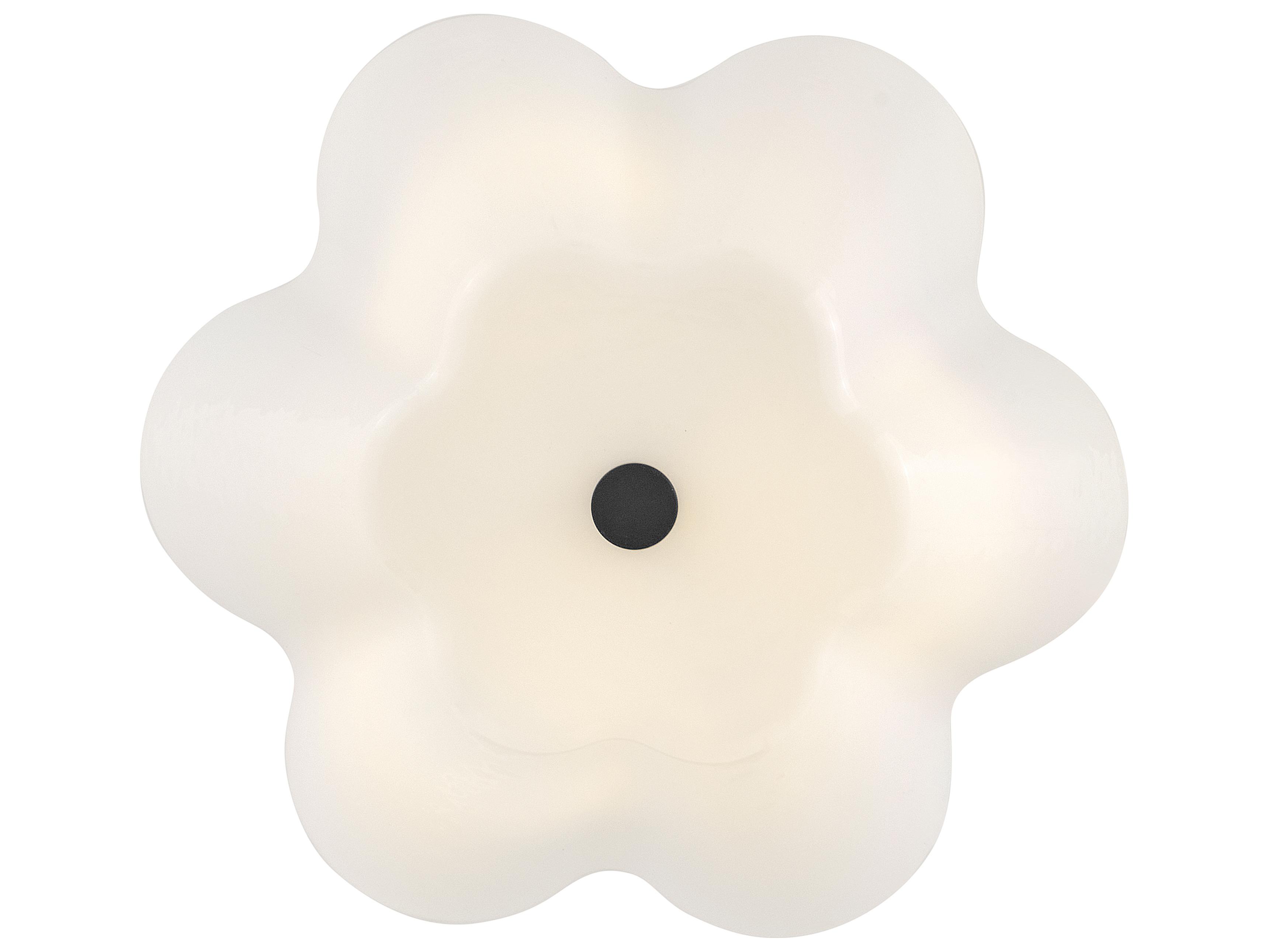 Lark Living Honey 3-Light Black Flush Mount