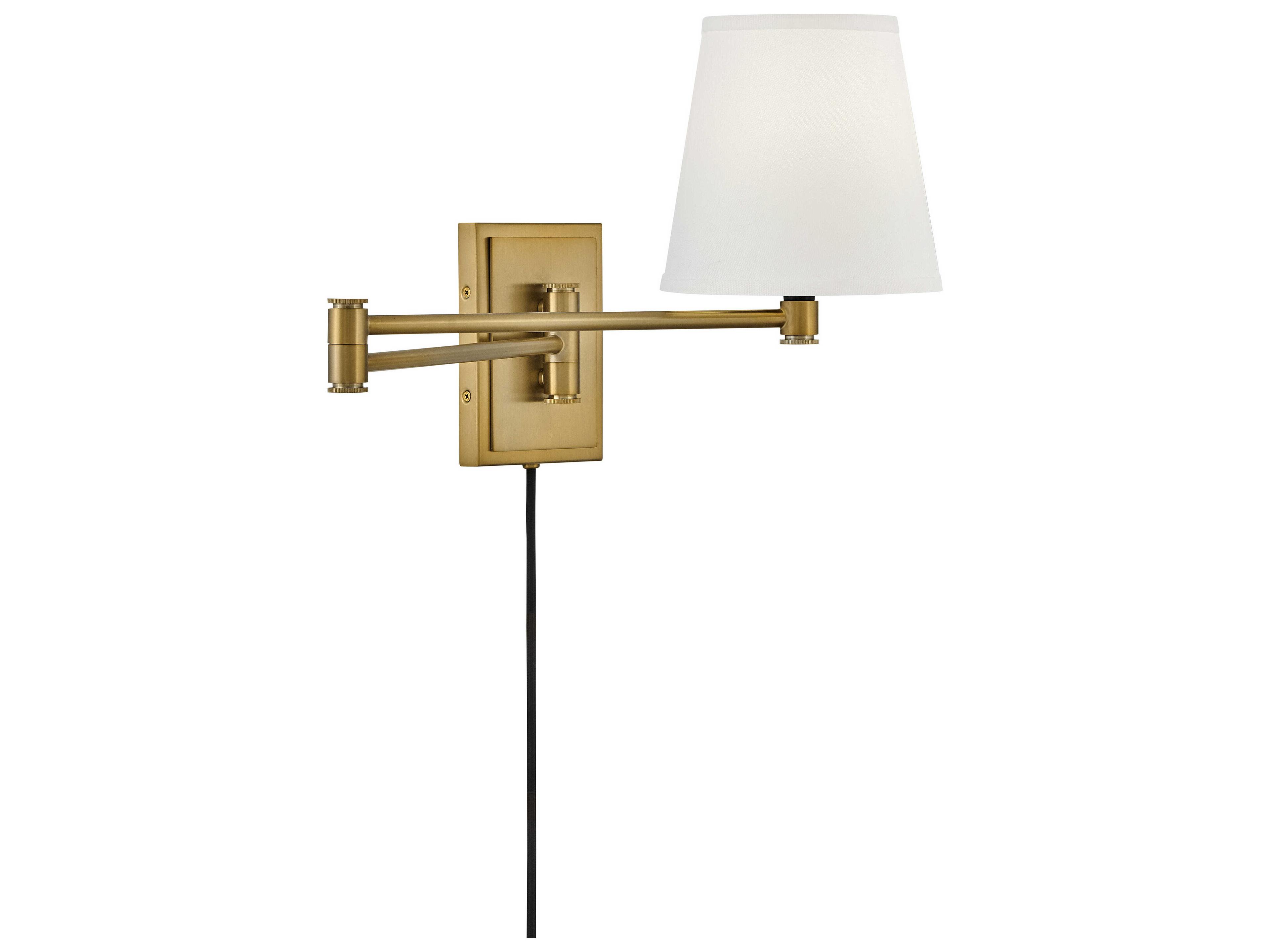 Lark Living Beale 1-Light Lacquered Brass Swing Wall Sconce