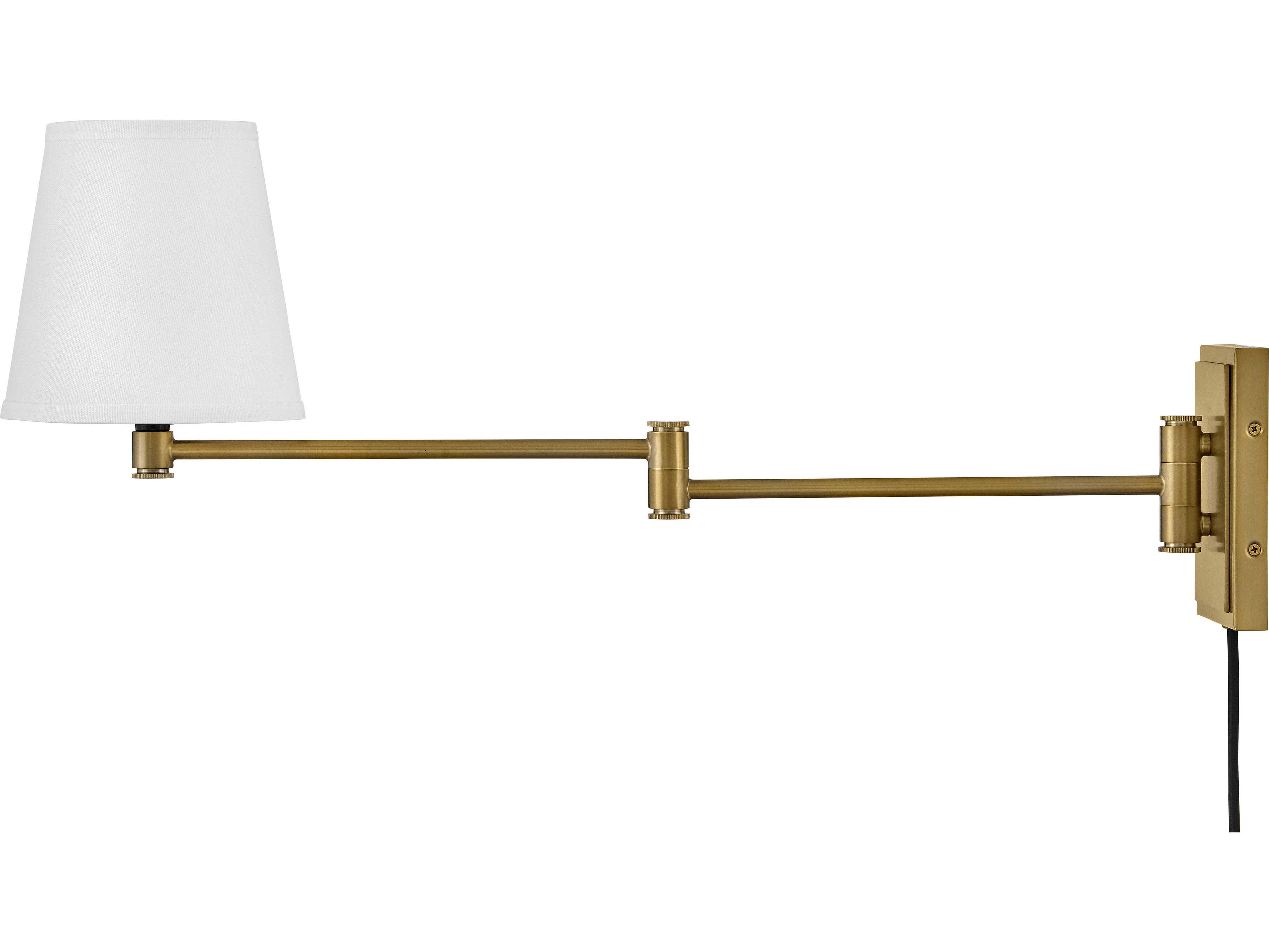 Lark Living Beale 1-Light Lacquered Brass Swing Wall Sconce
